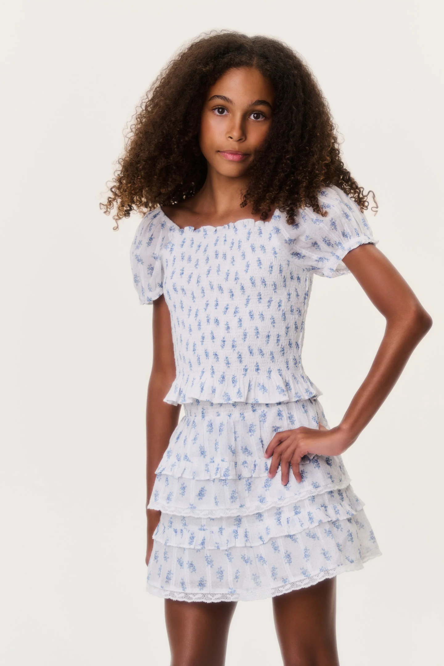 Top Fabielle de Nube Indigo para Niña