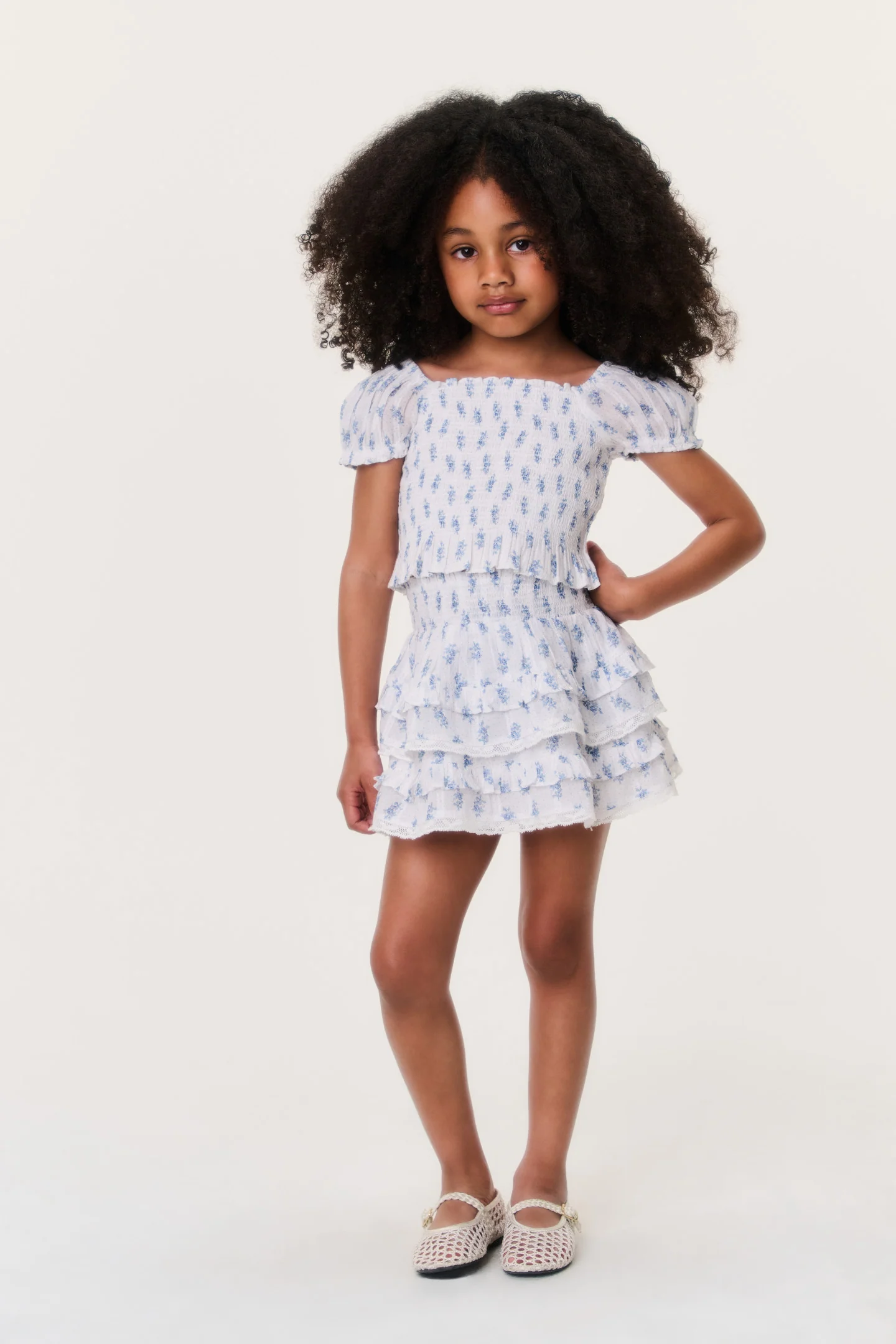 Falda Billie de Nube Indigo para Niñas Pequeñas