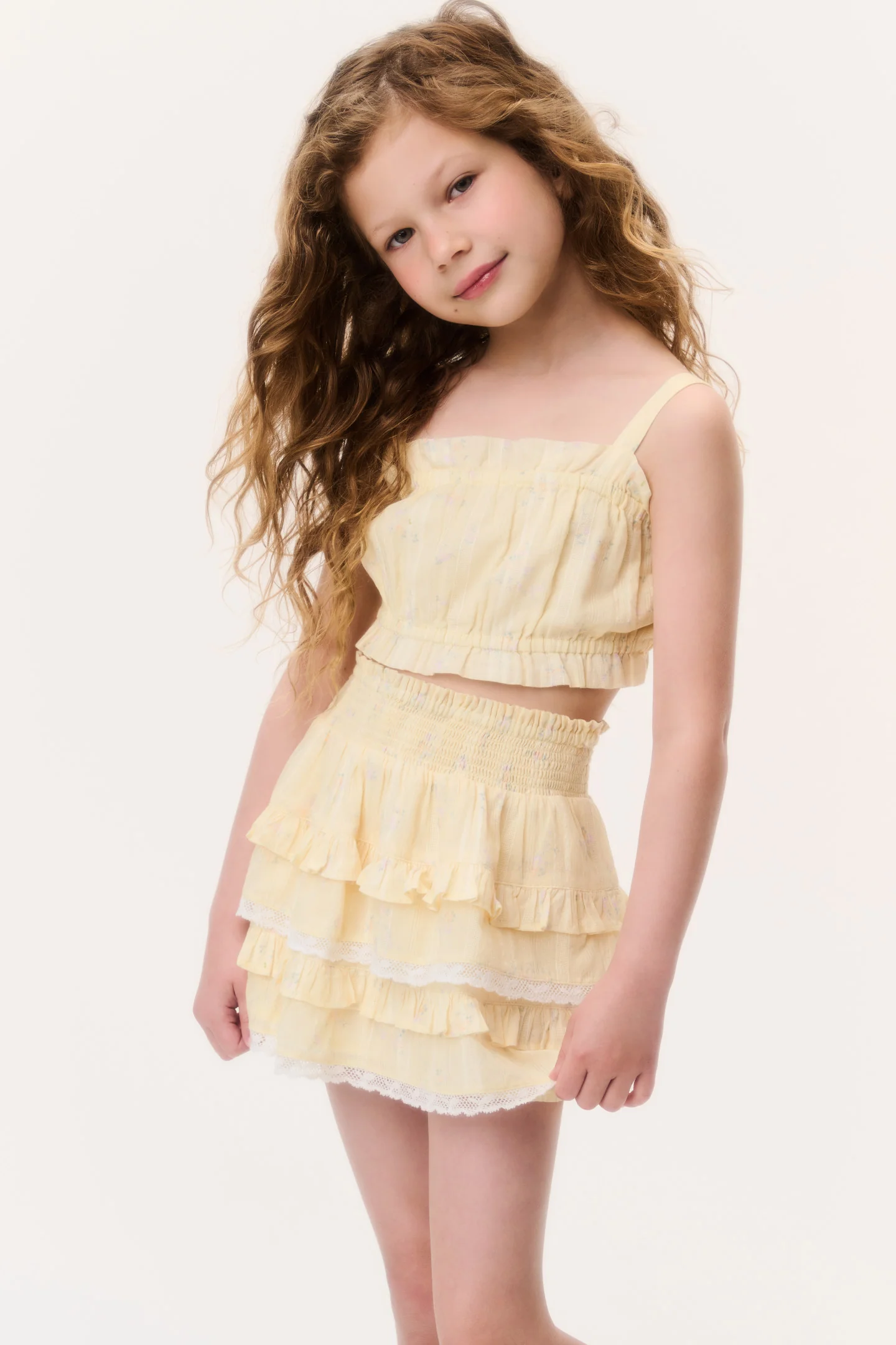 Falda Billie Floral Ditsy para Niñas Pequeñas