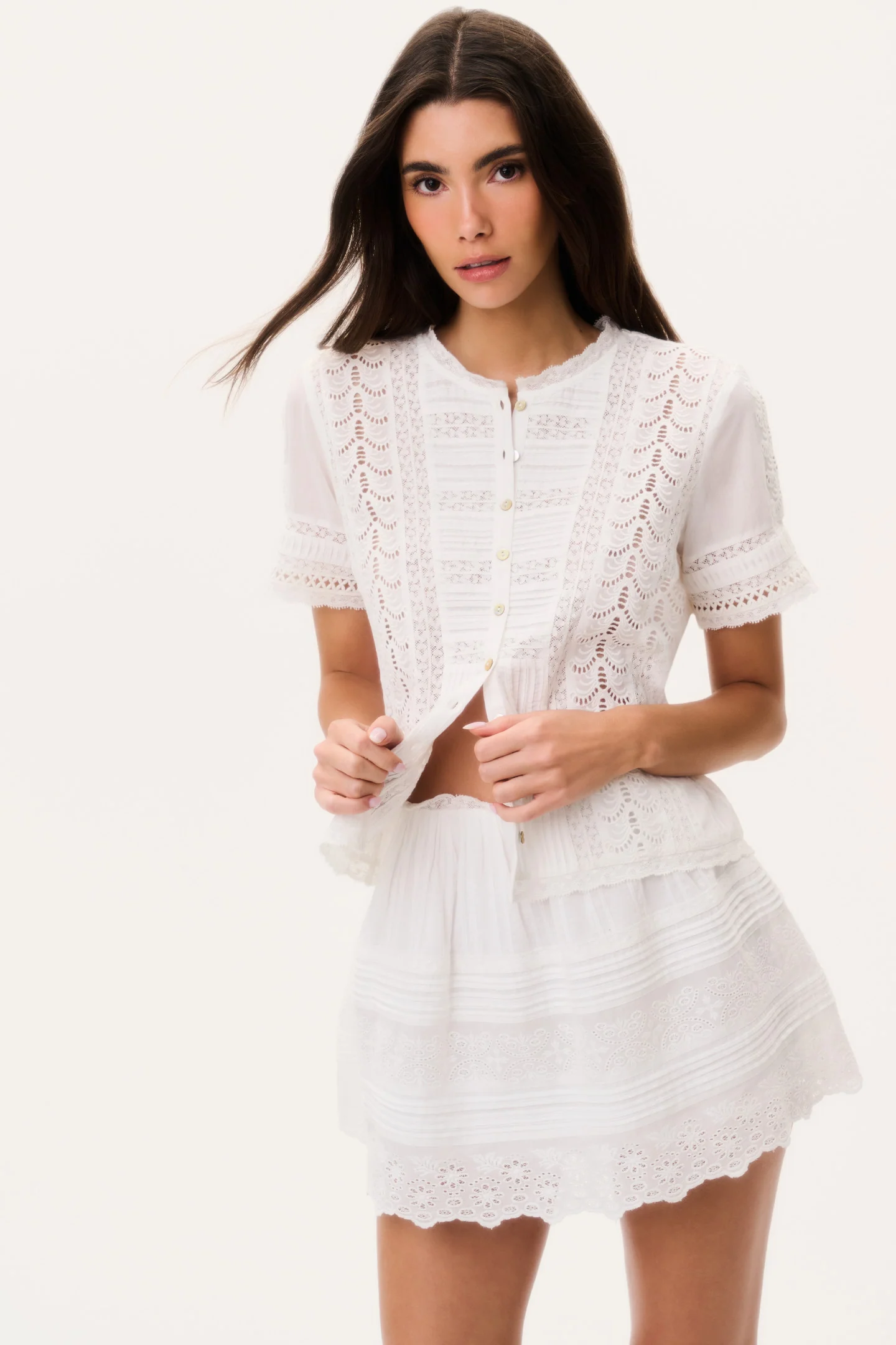 Camiseta Victoriana de Algodón Ciela