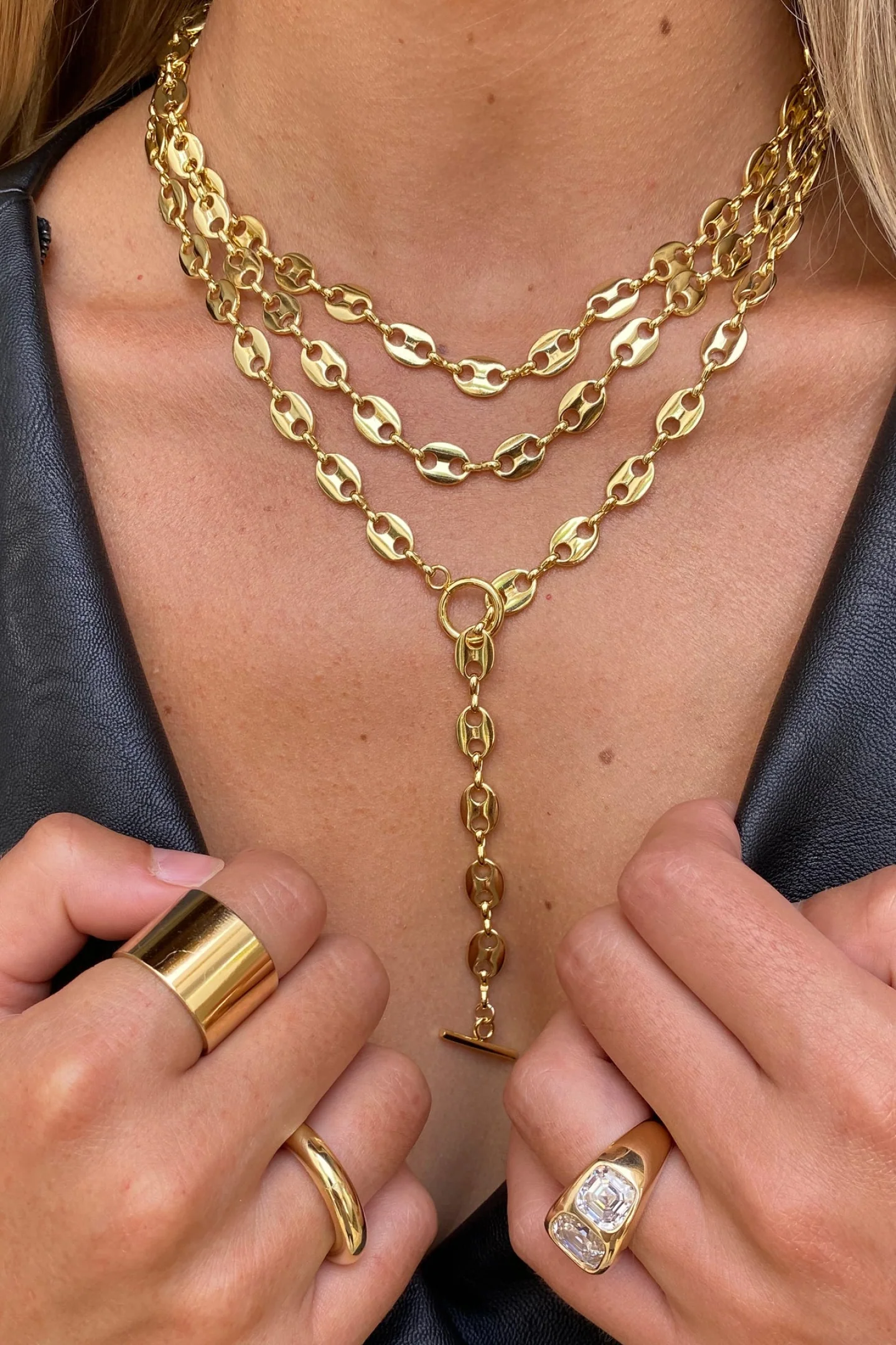 Collar de cadena con cuello de ancla Jennifer Miller