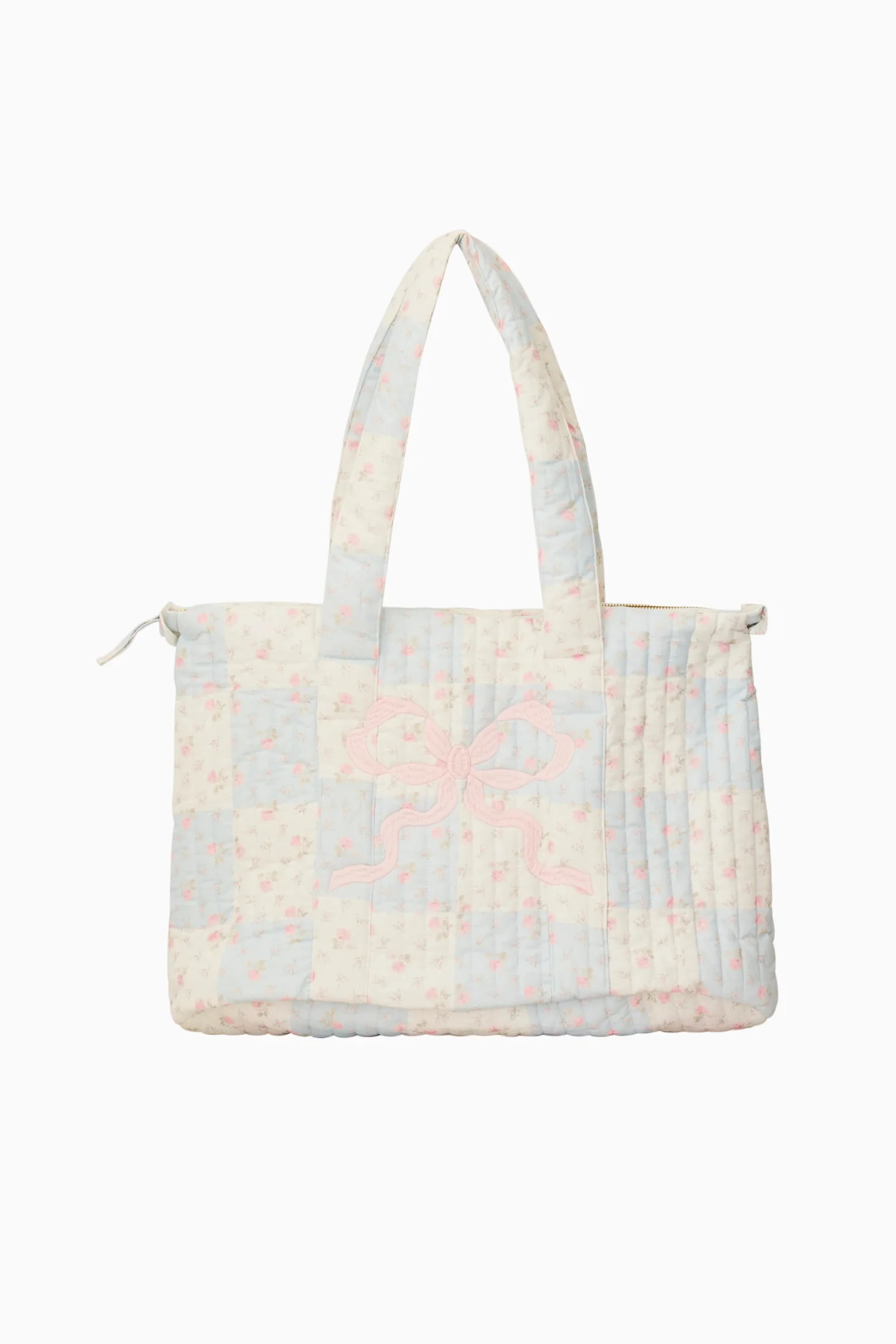 Bolso de viaje floral con parches Aja