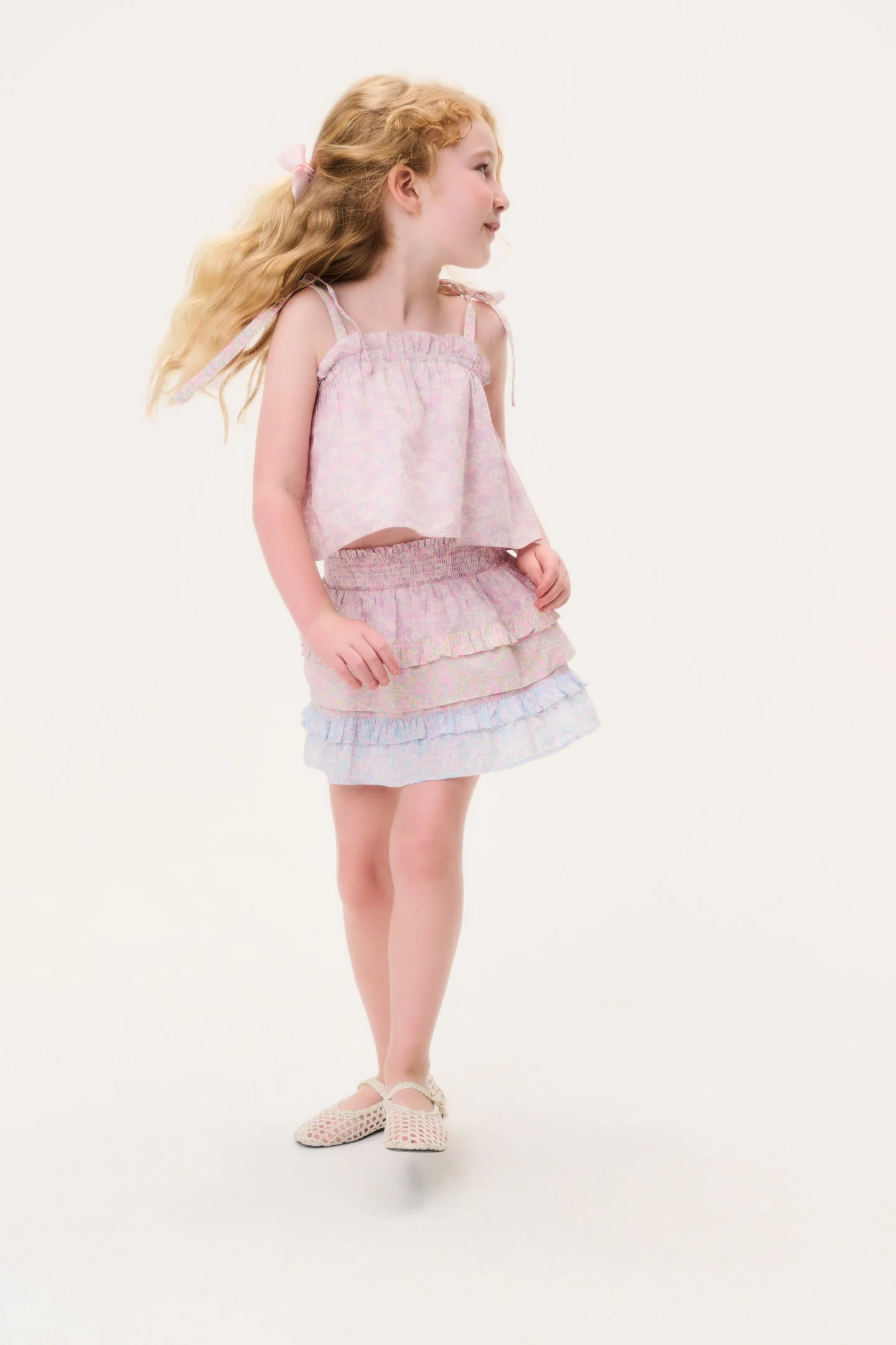 Creado con telas Liberty, falda para niñas Billie