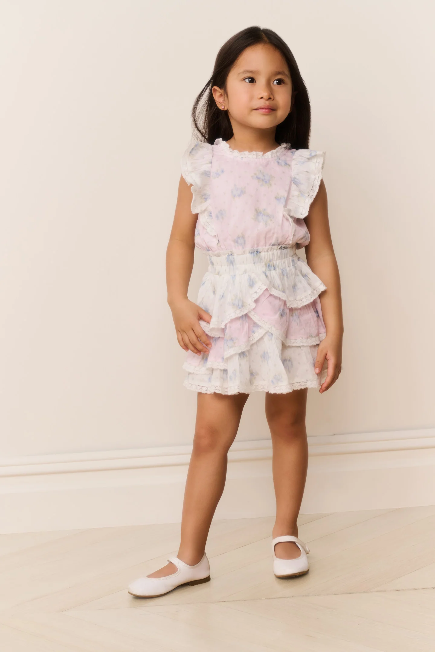 Vestido de Estampado Mixto para Niñas Decker