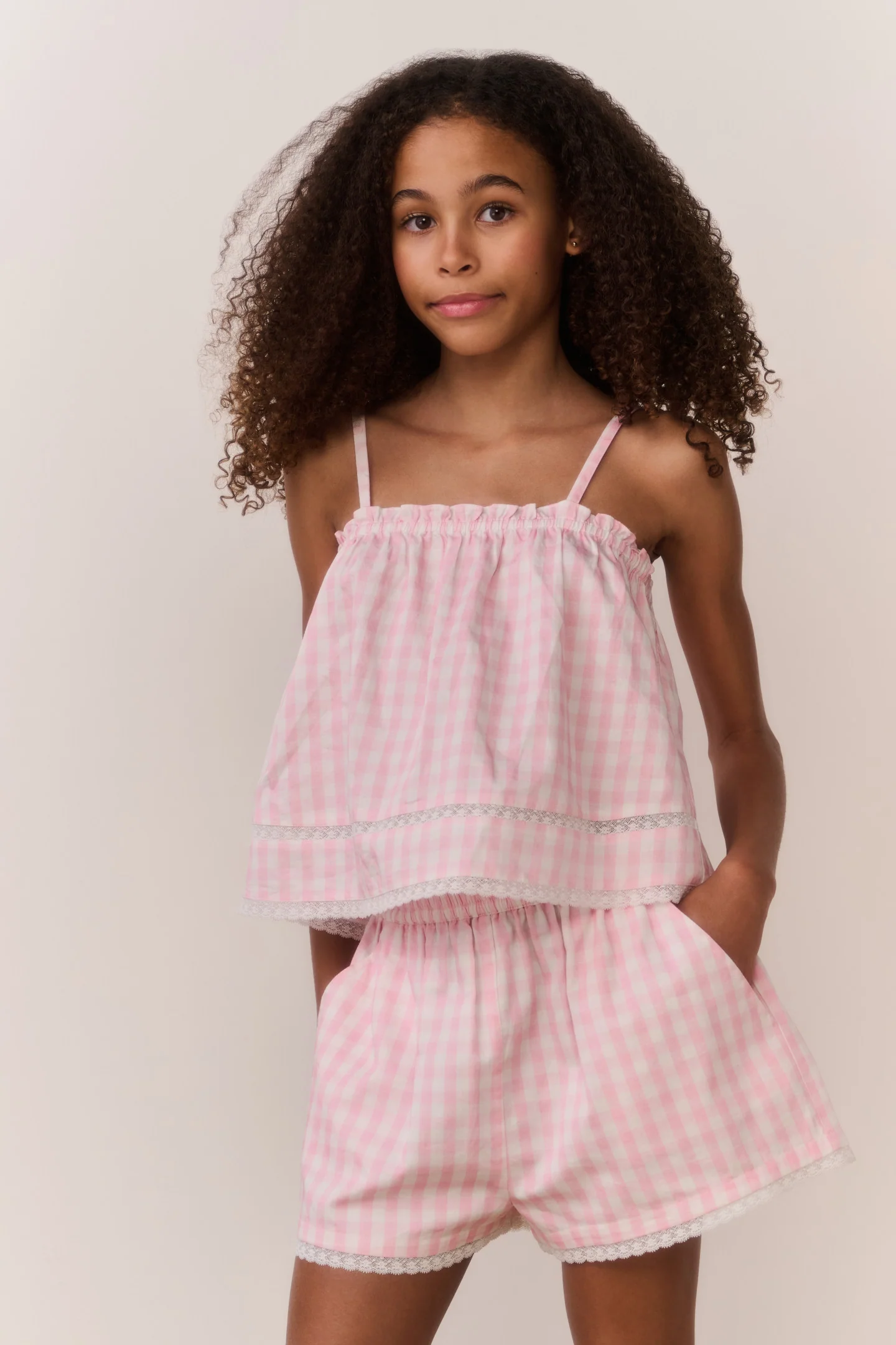 Pantalones Cortos Tween Georgie de Cuadros