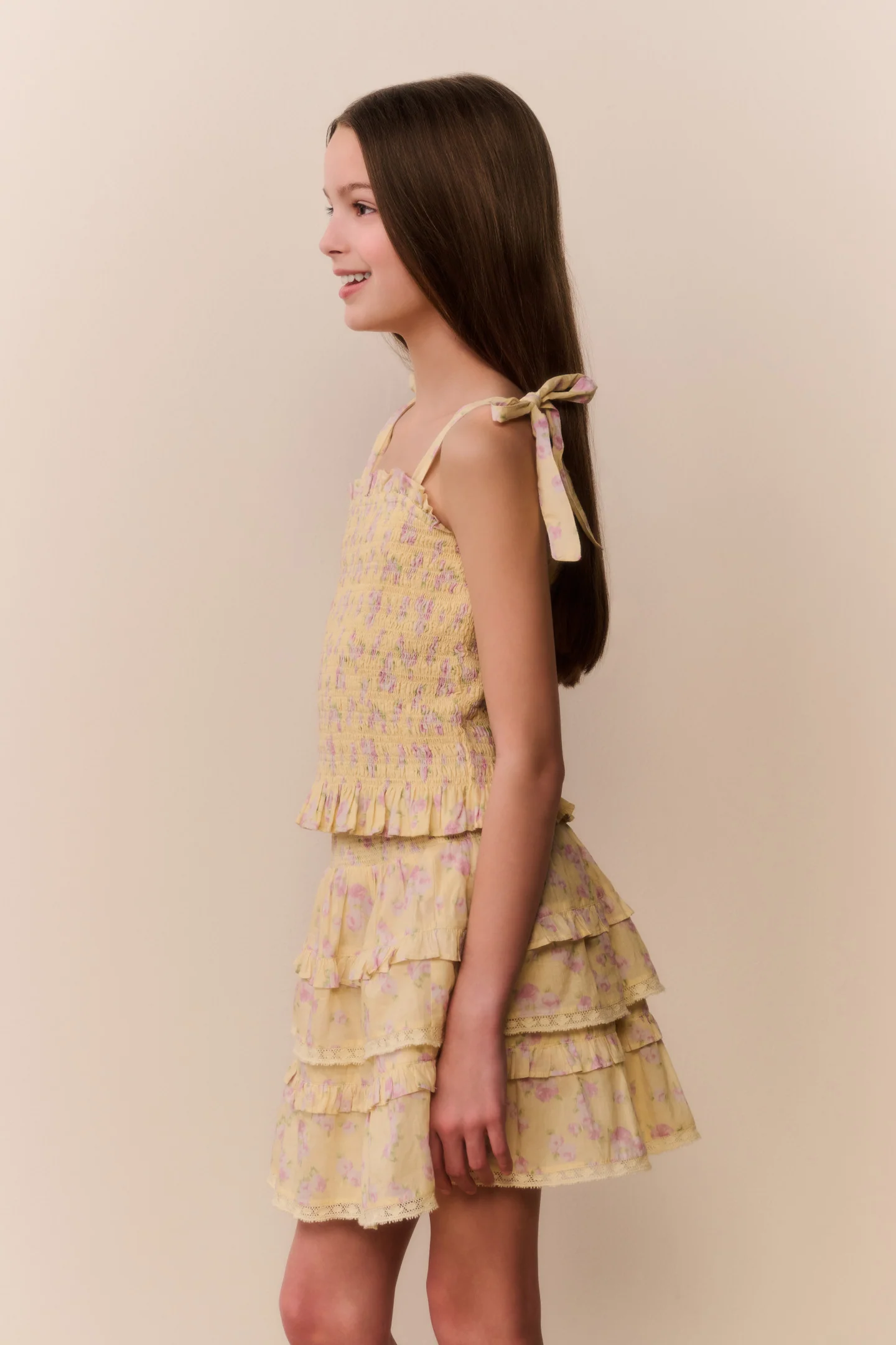 Falda Billie de Flores para Tween