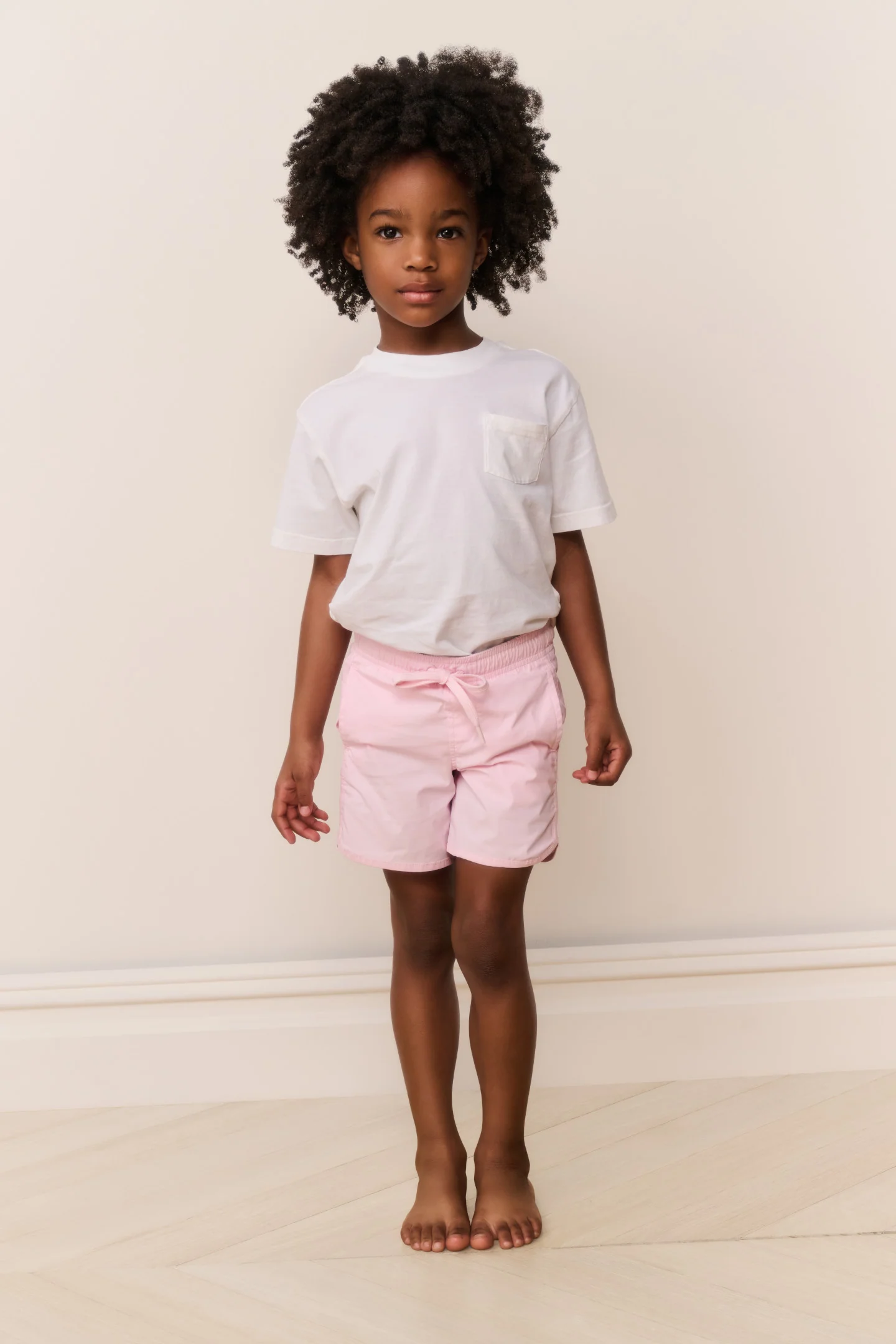 Pantalones cortos de baño para niños rosa
