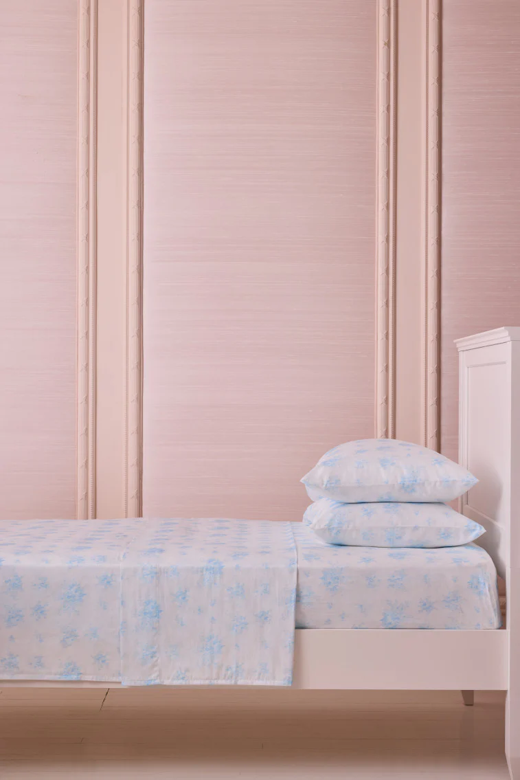 Juego de sábanas de algodón sateen floral
