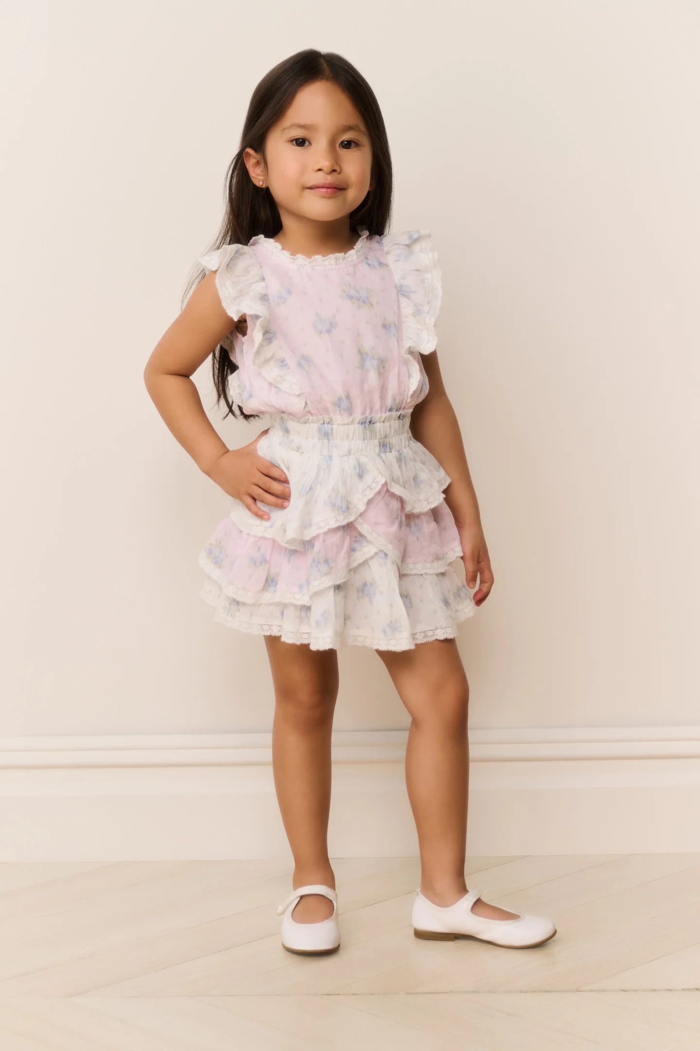 Vestido de Estampado Mixto para Niñas Decker