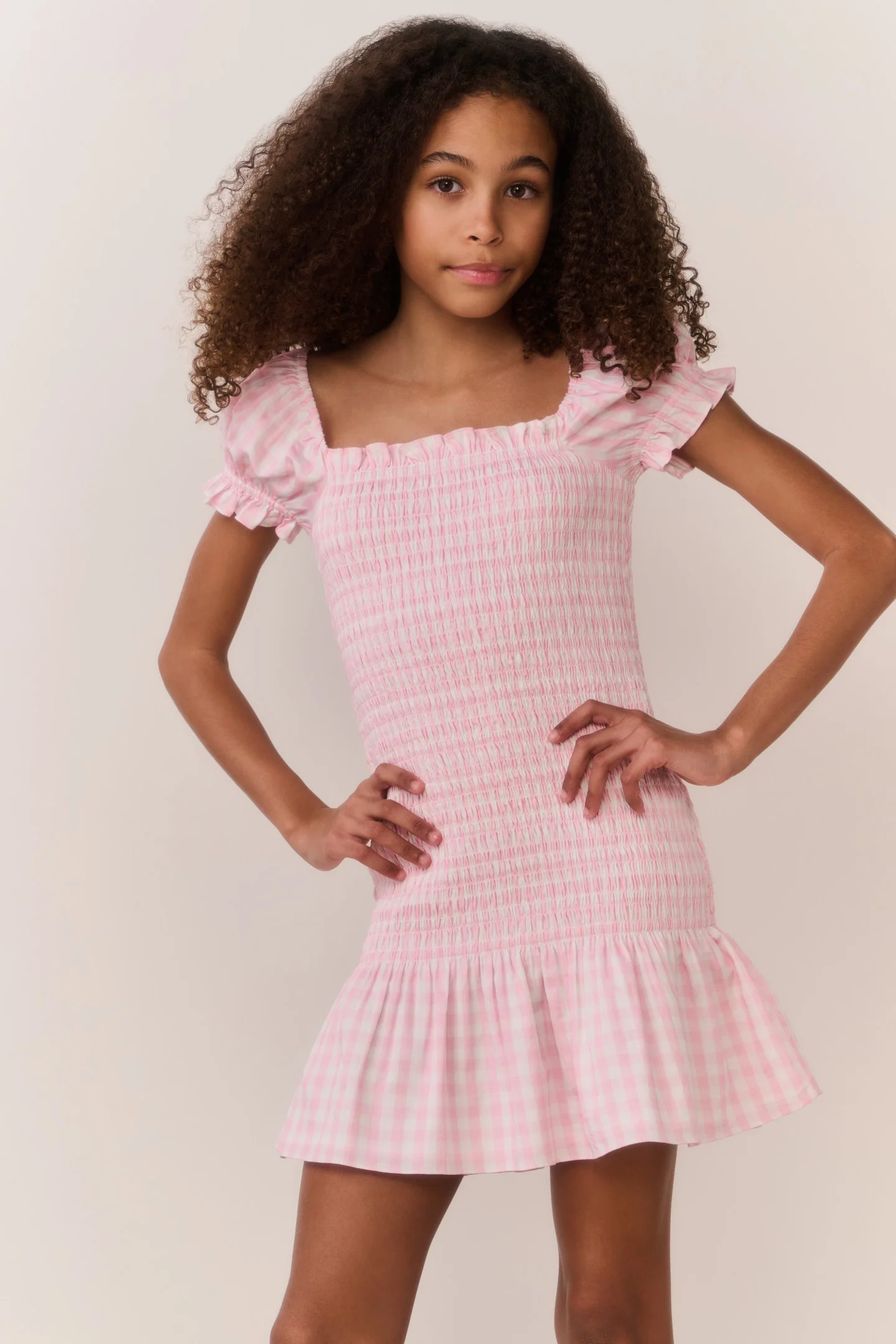 Vestido de Cuadros de Algodón Mosa Tween
