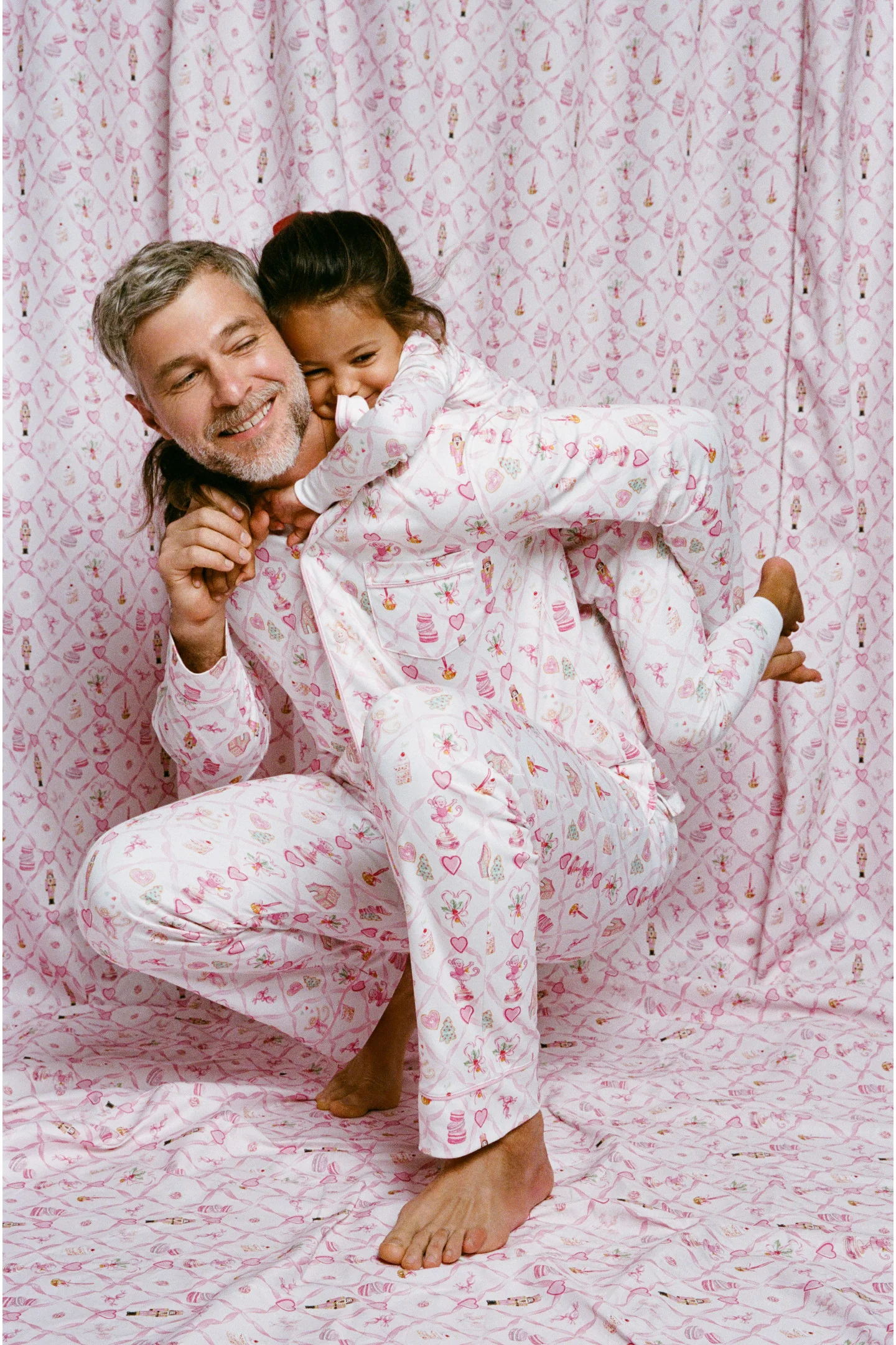Pijamas de manga larga de polo de malla Sugarplum para hombre LoveShackFancy x Roller Rabbit