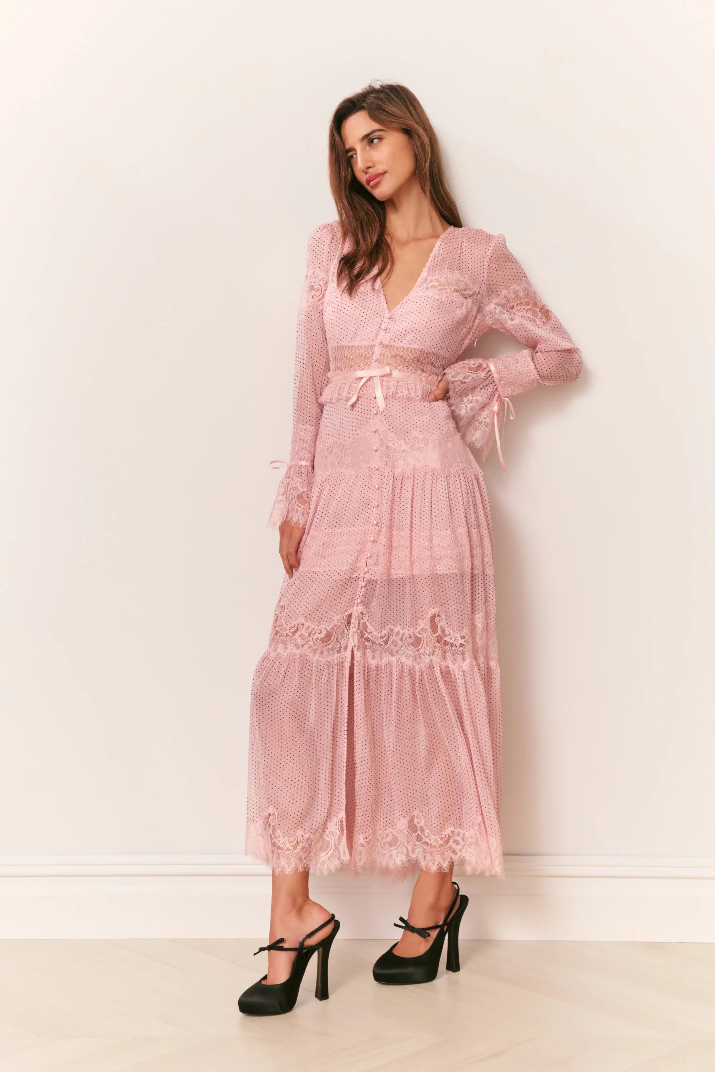 Vestido Maxi de Punto de Lentejuelas Marinetta