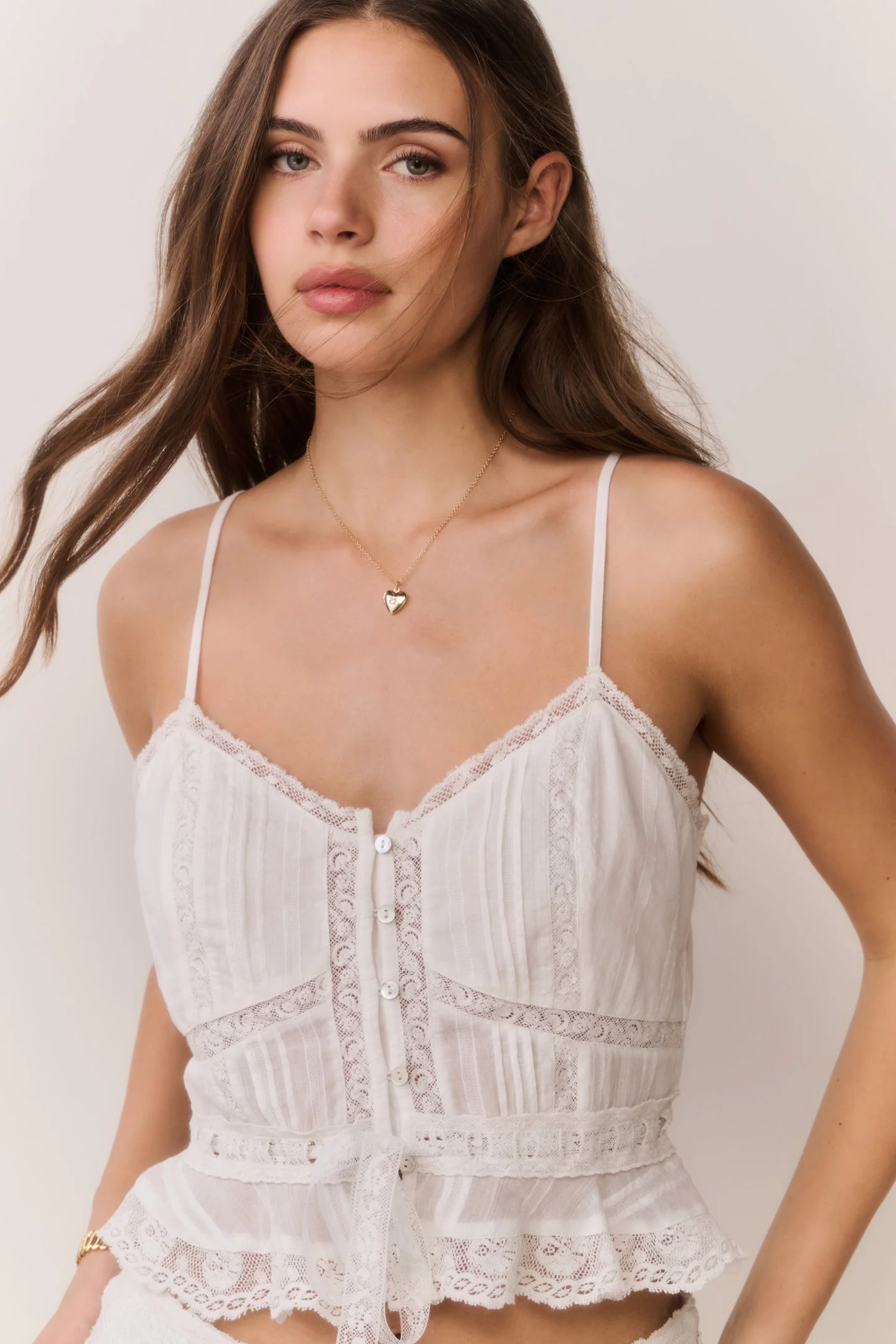 Top de algodón Victorian Avra