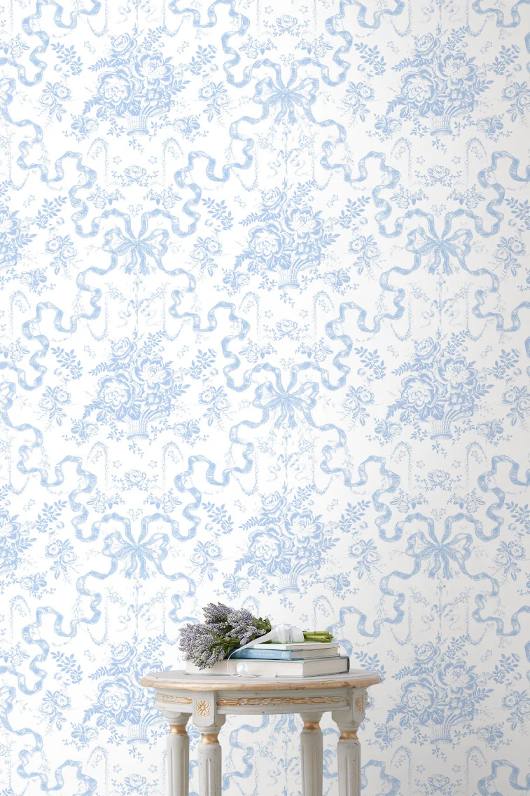 Papel pintado Fairytale Toile Blissful Blue