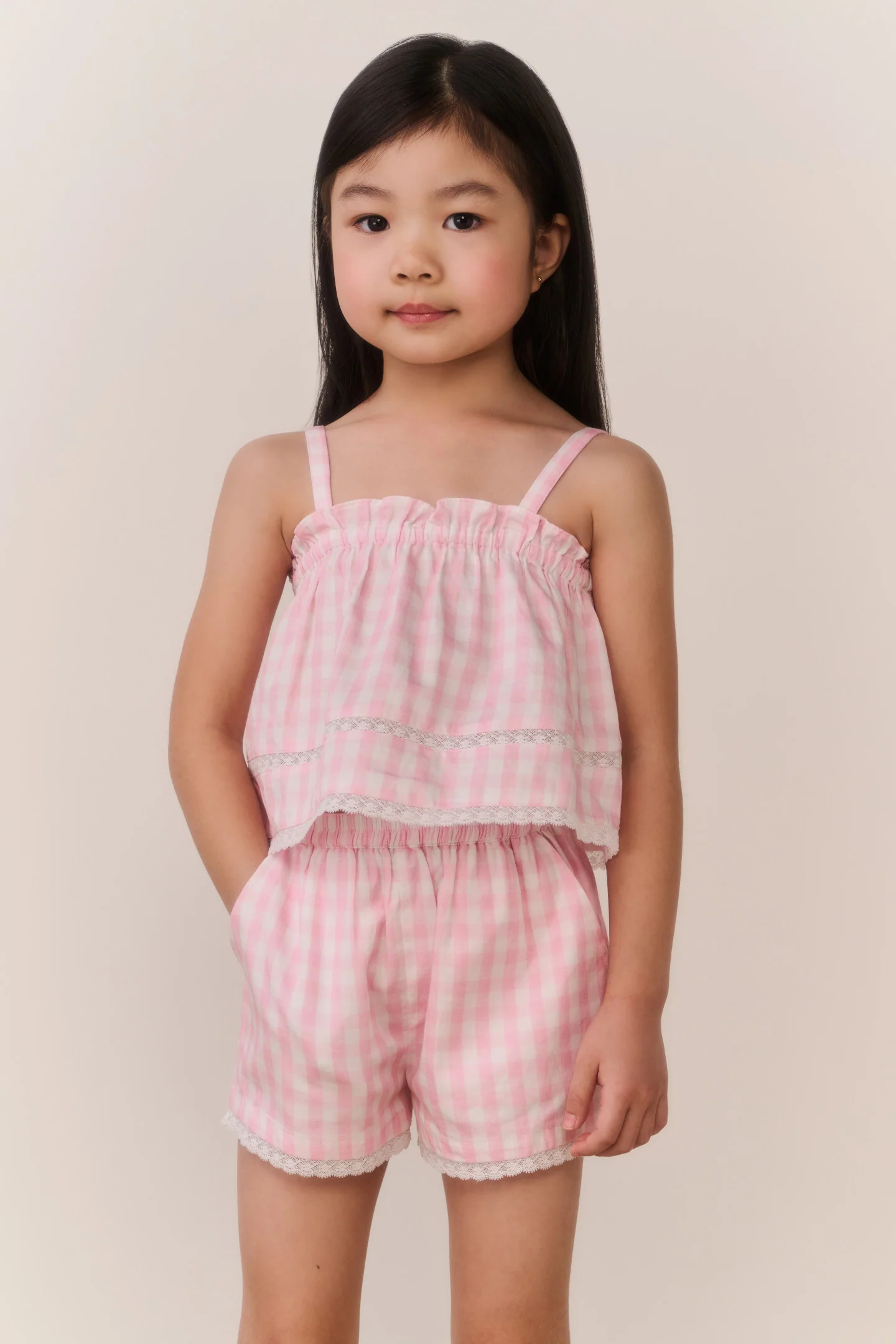 Pantalones Cortos de Cuadros Georgie para Niñas Pequeñas