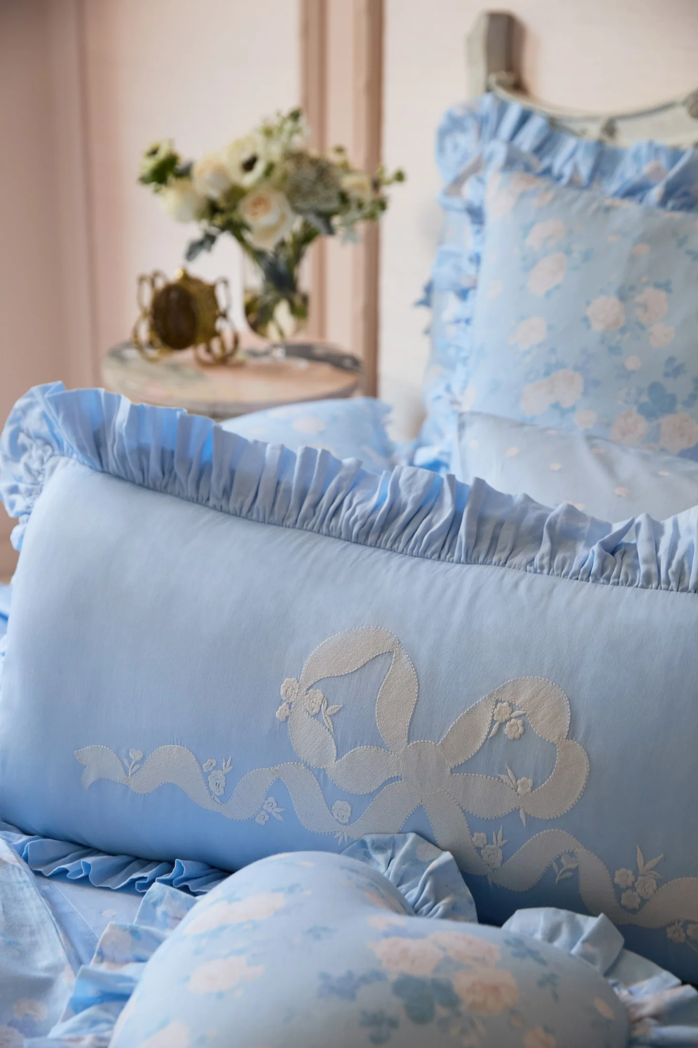 Almohada Lumbar con Volantes Boheme