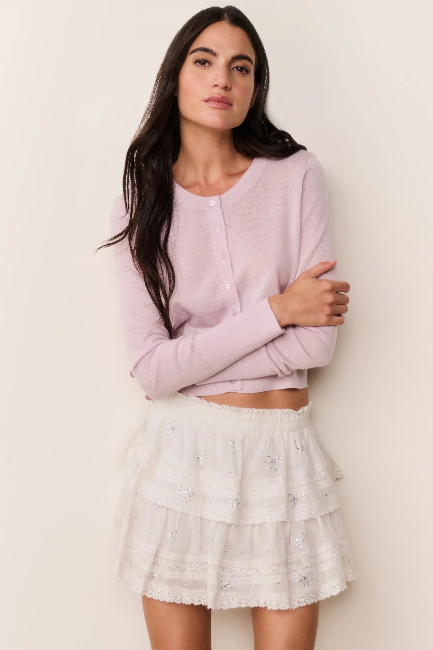 Cardigan de lana pastel Adeanne