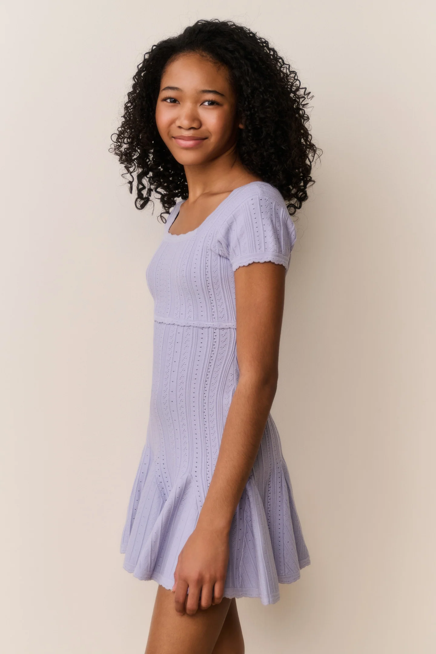 Vestido Pointelle Elástico Tween Daffron