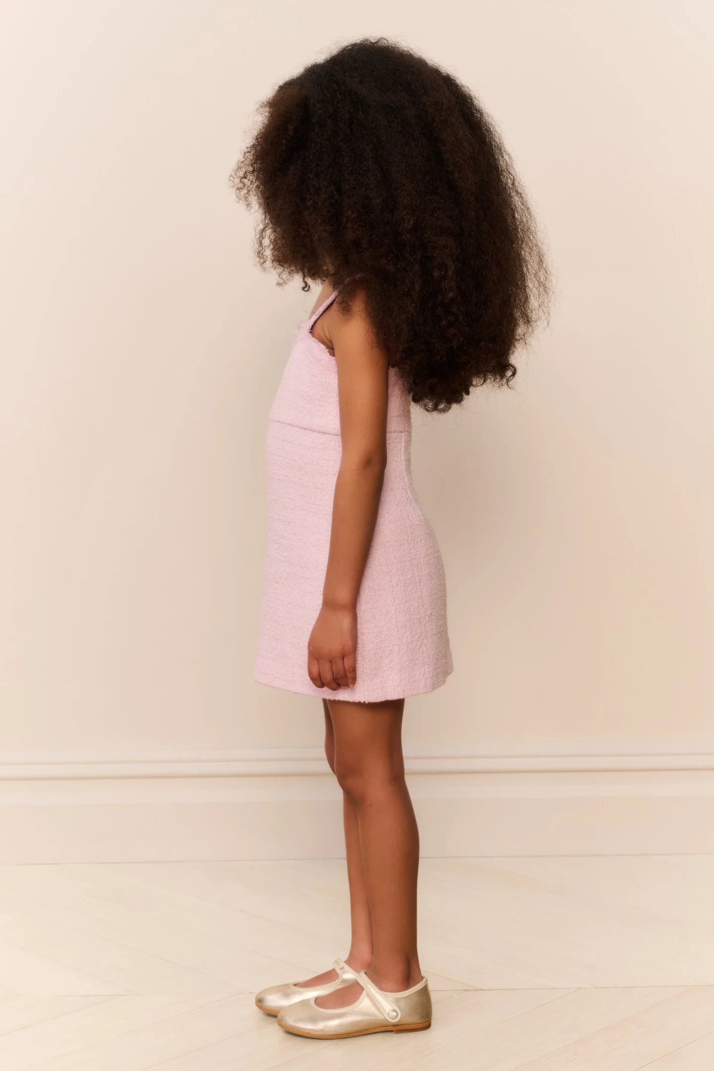 Vestido Willamina de Encaje de Tweed para Niñas Pequeñas