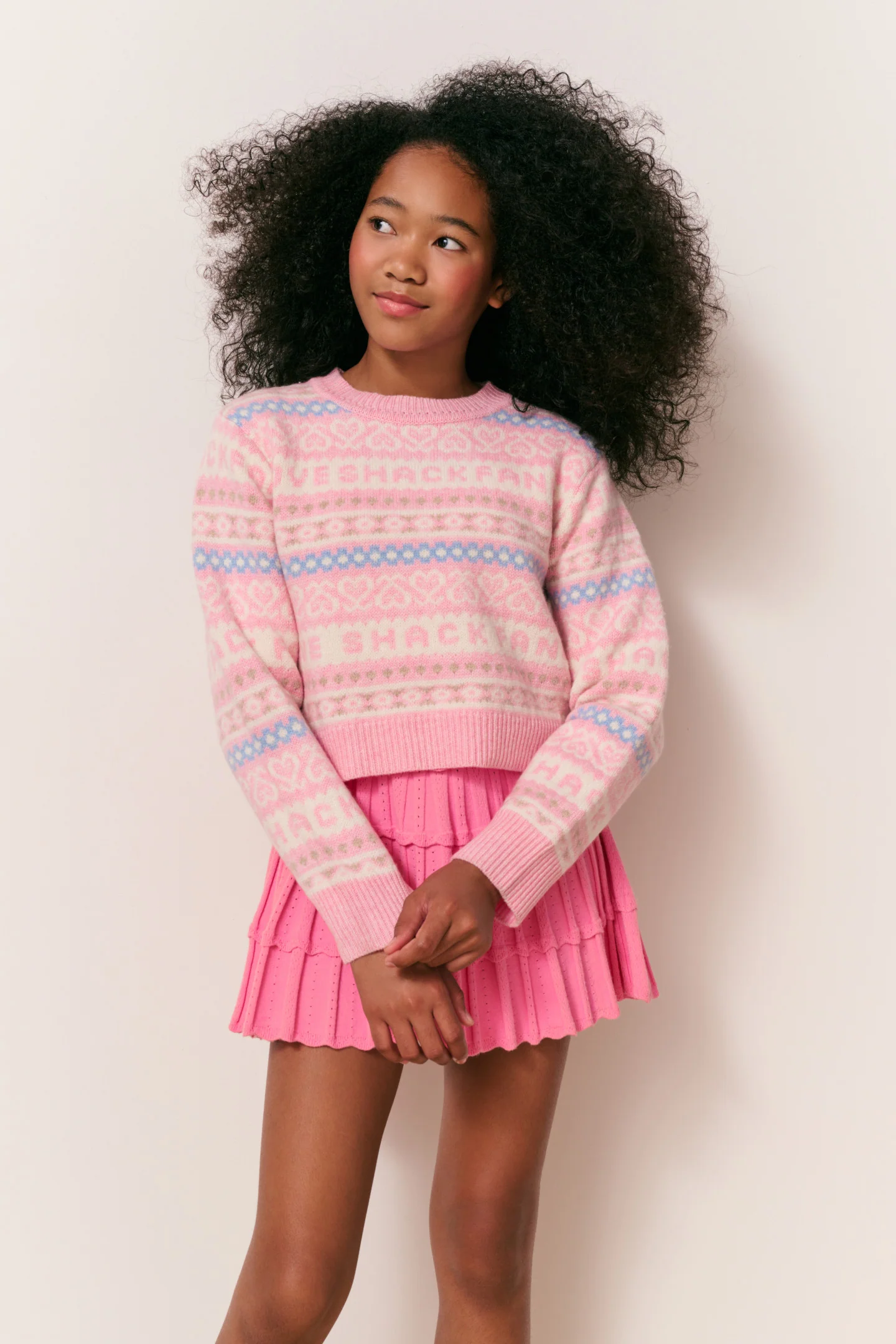 Chaleco de lana Fair Isle Calina para niñas
