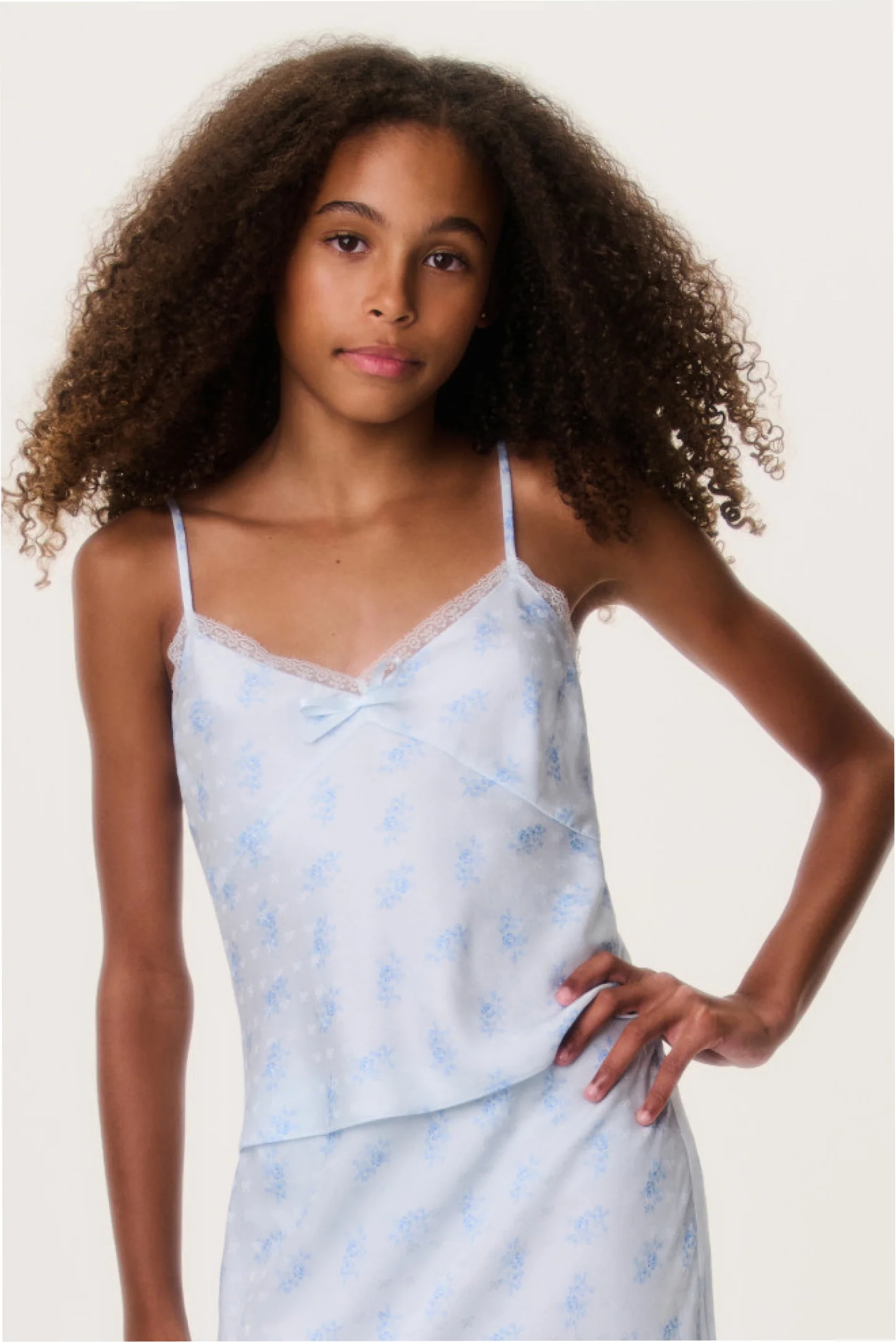 Top Brett de Seda y Mezcla para Niñas