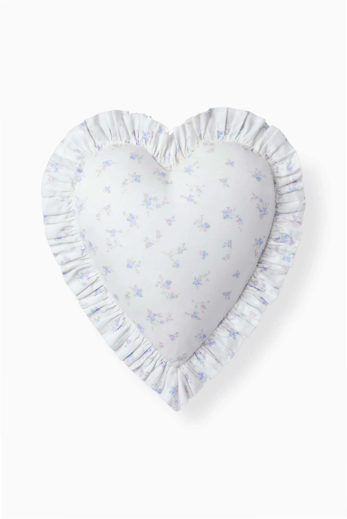 Almohada con Forma de Corazón y Volantes de Atlántico
