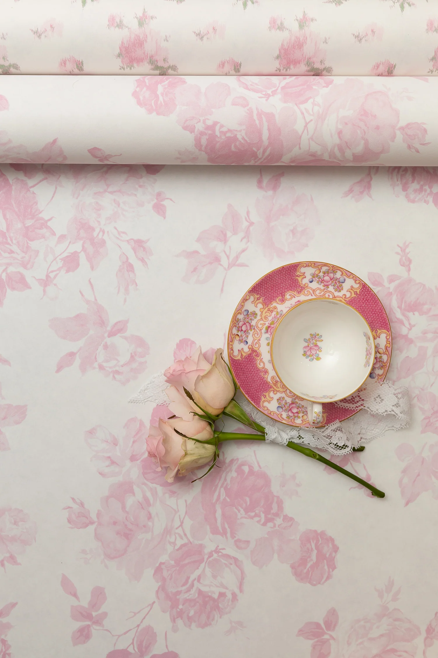 Papel Pintado Estándar de Rosetas Everblooming