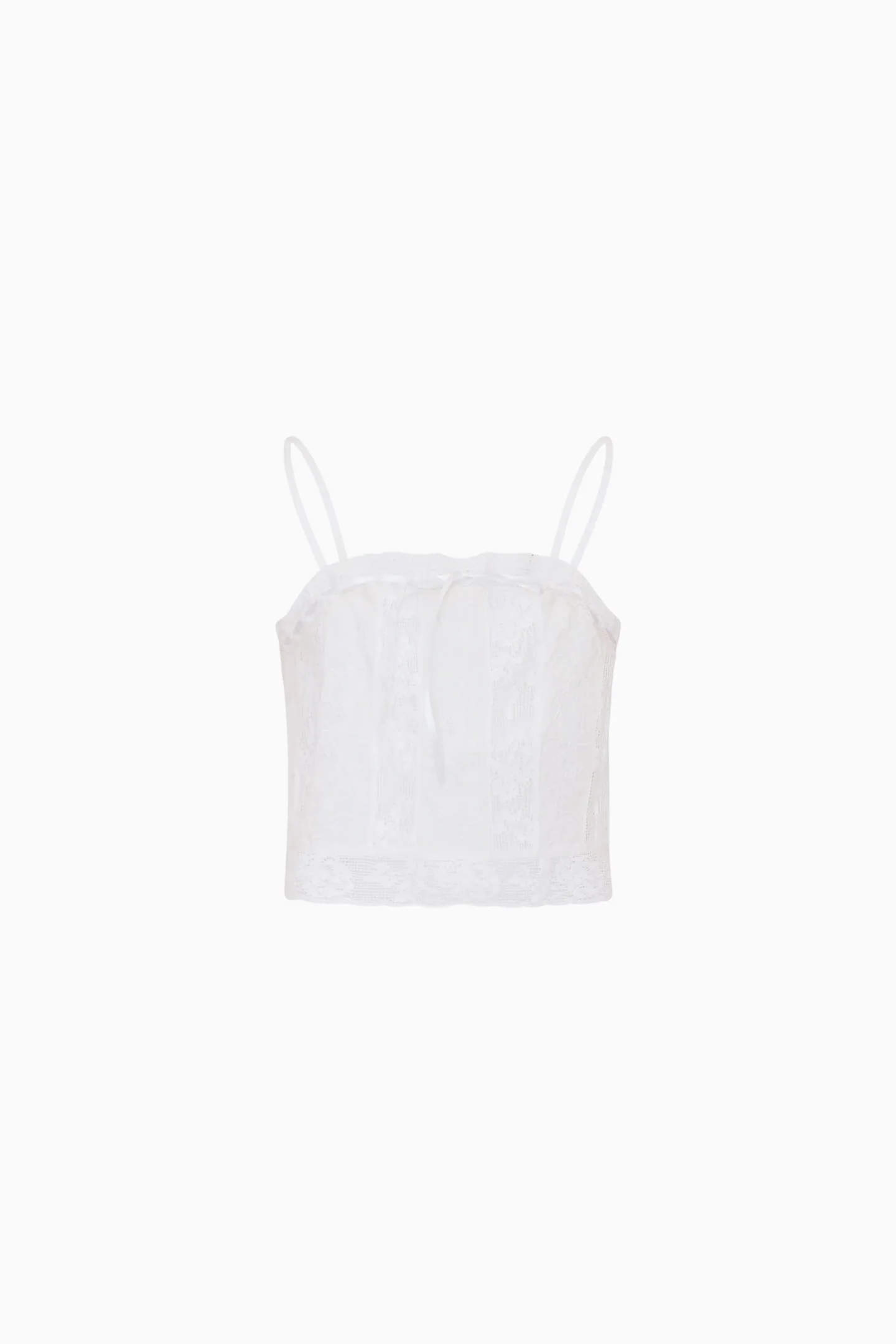 Top de Encaje de Algodón para Niñas Pequeñas