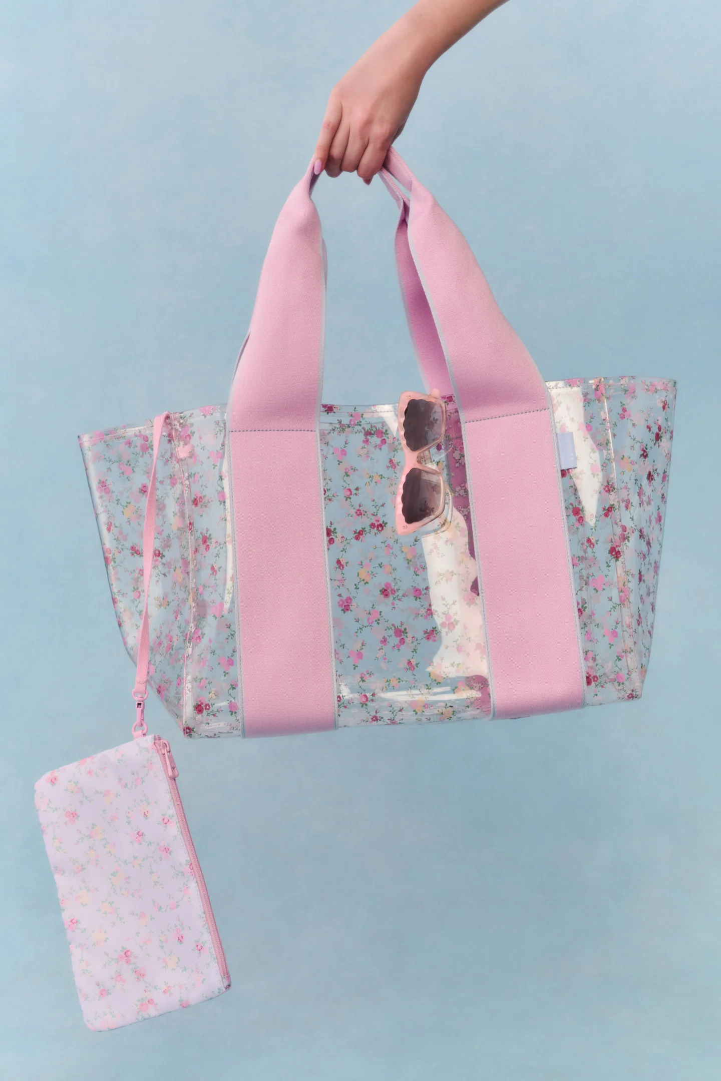 ESTADO x LoveShackFancy Bolso de playa floral Wellington