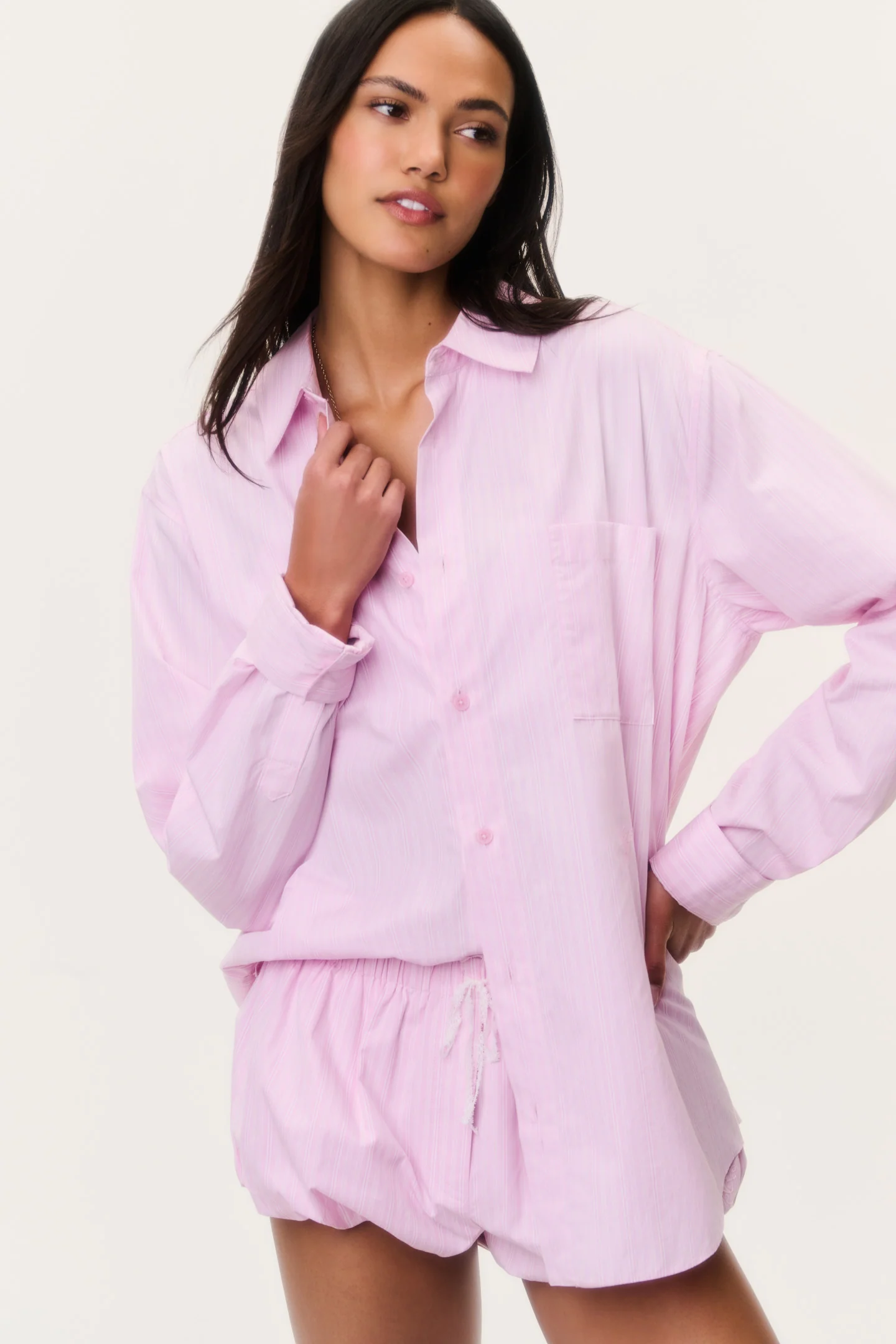 Camisa unisex Pinstripe Hudley