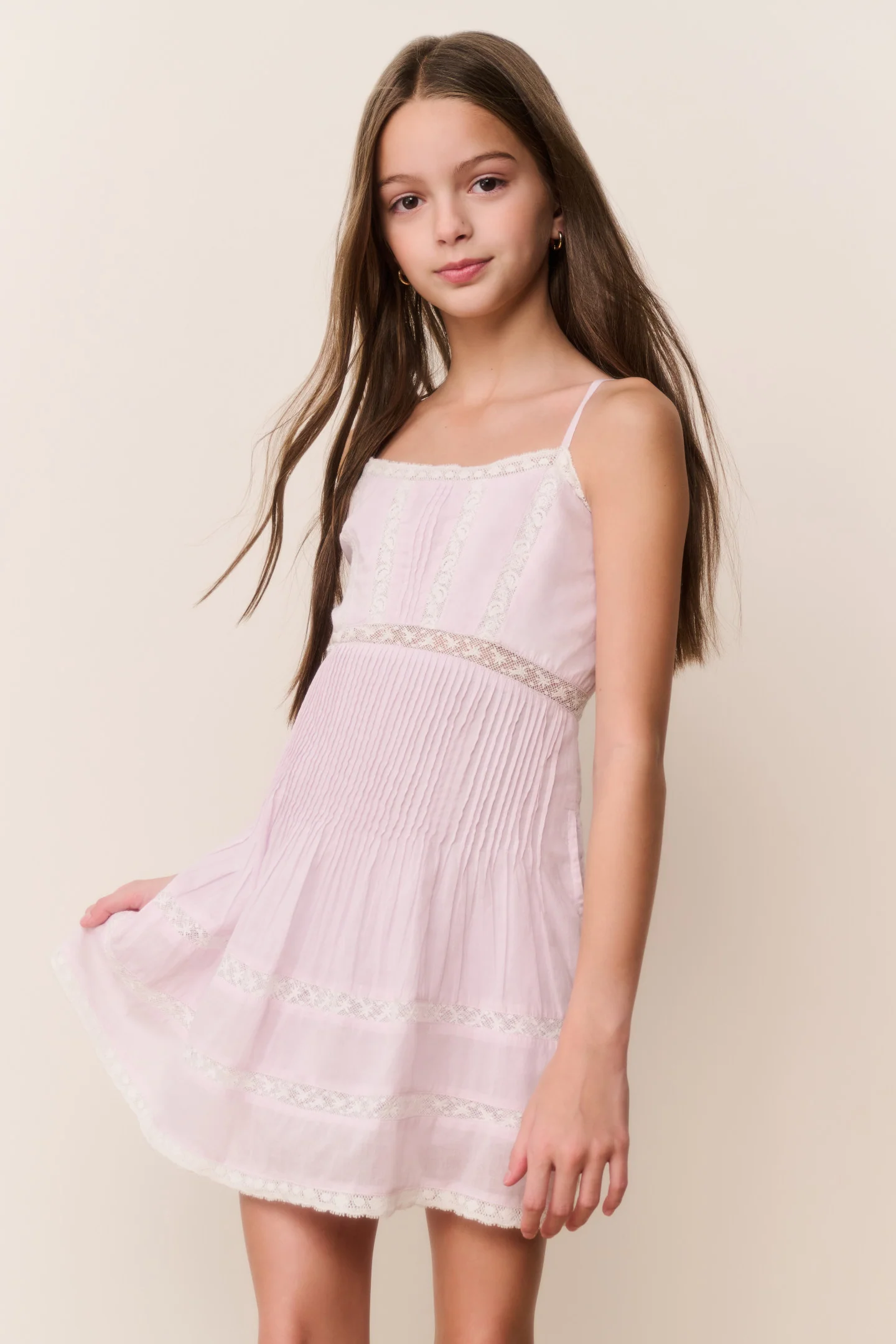 Vestido corto de algodón Tween Havrea