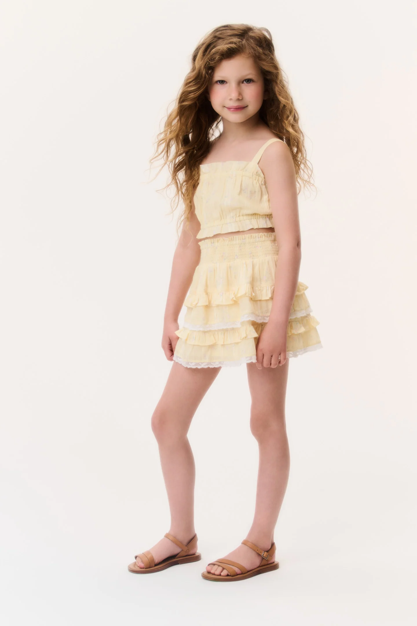 Falda Billie Floral Ditsy para Niñas Pequeñas