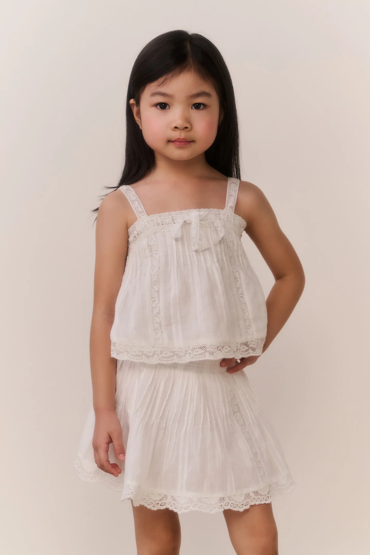 Camiseta de algodón para niñas Brynlynn
