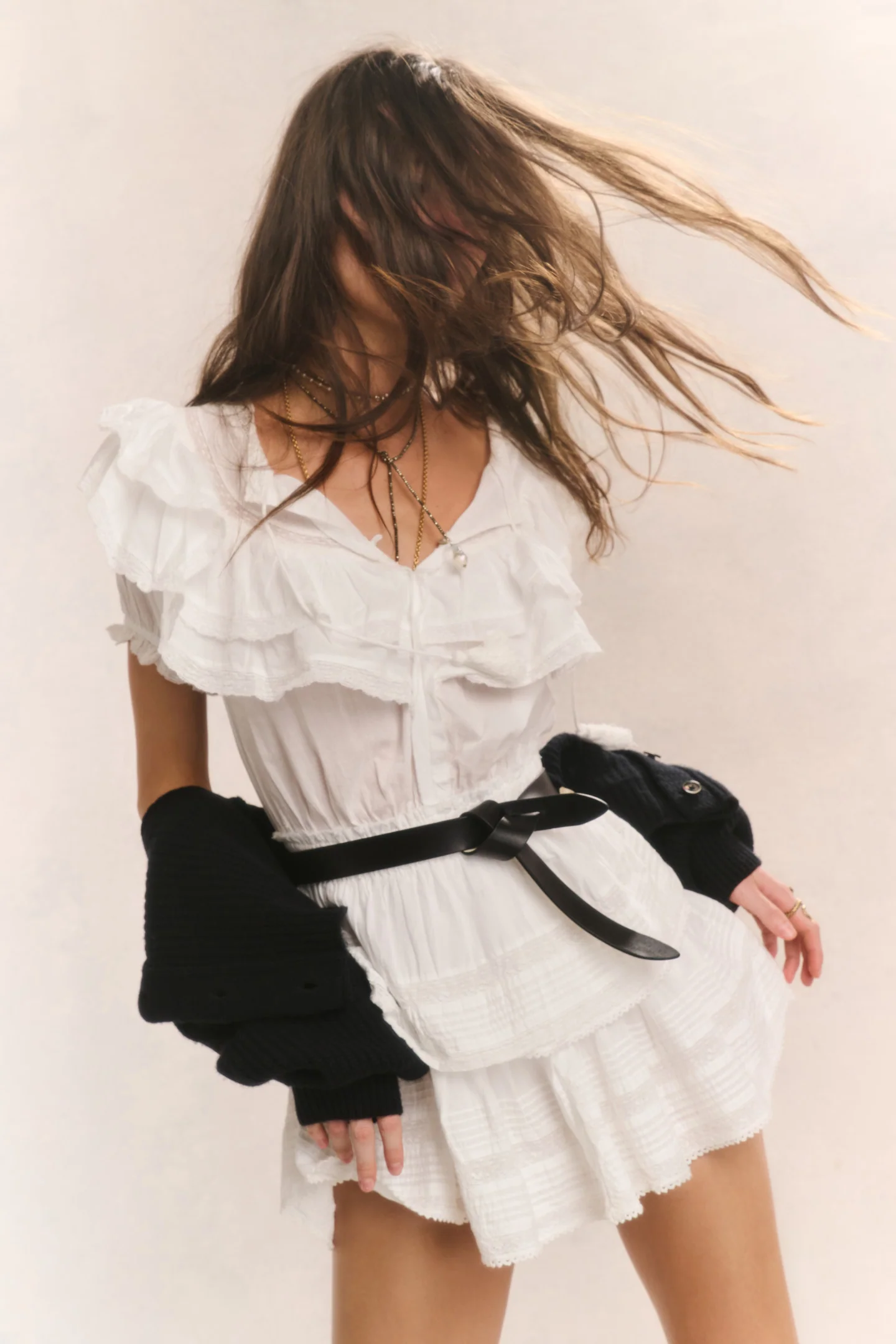 Vestido Heritage con Volantes de Algodón Liv