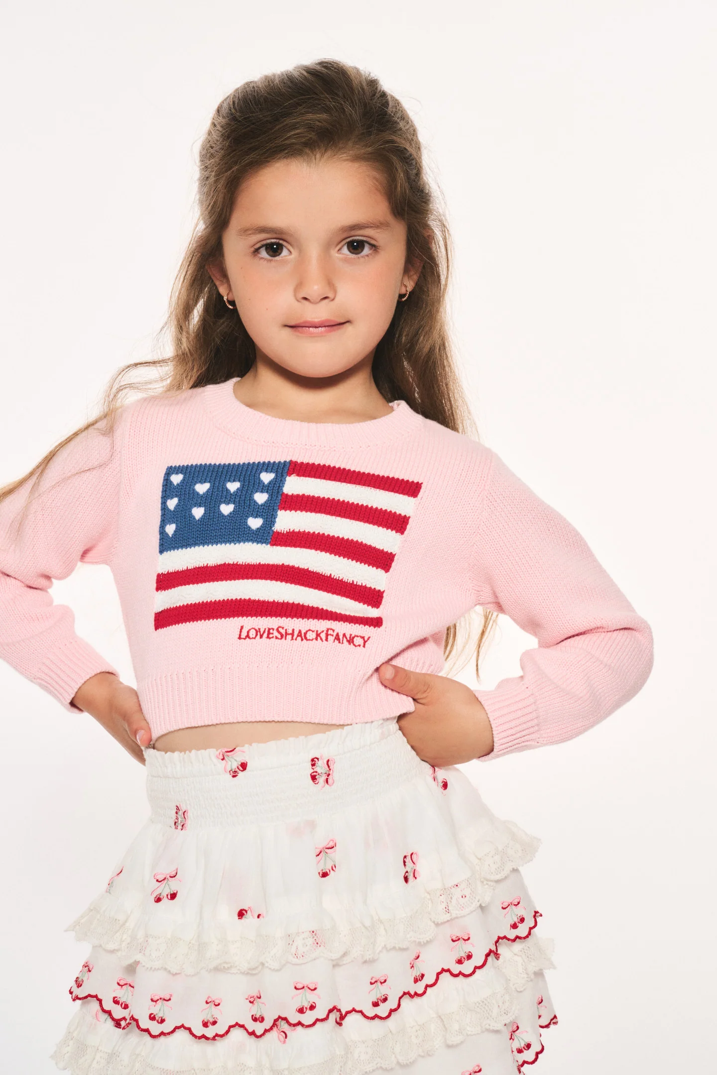 Chaqueta de pulóver para niñas Viennetta Heritage con bandera