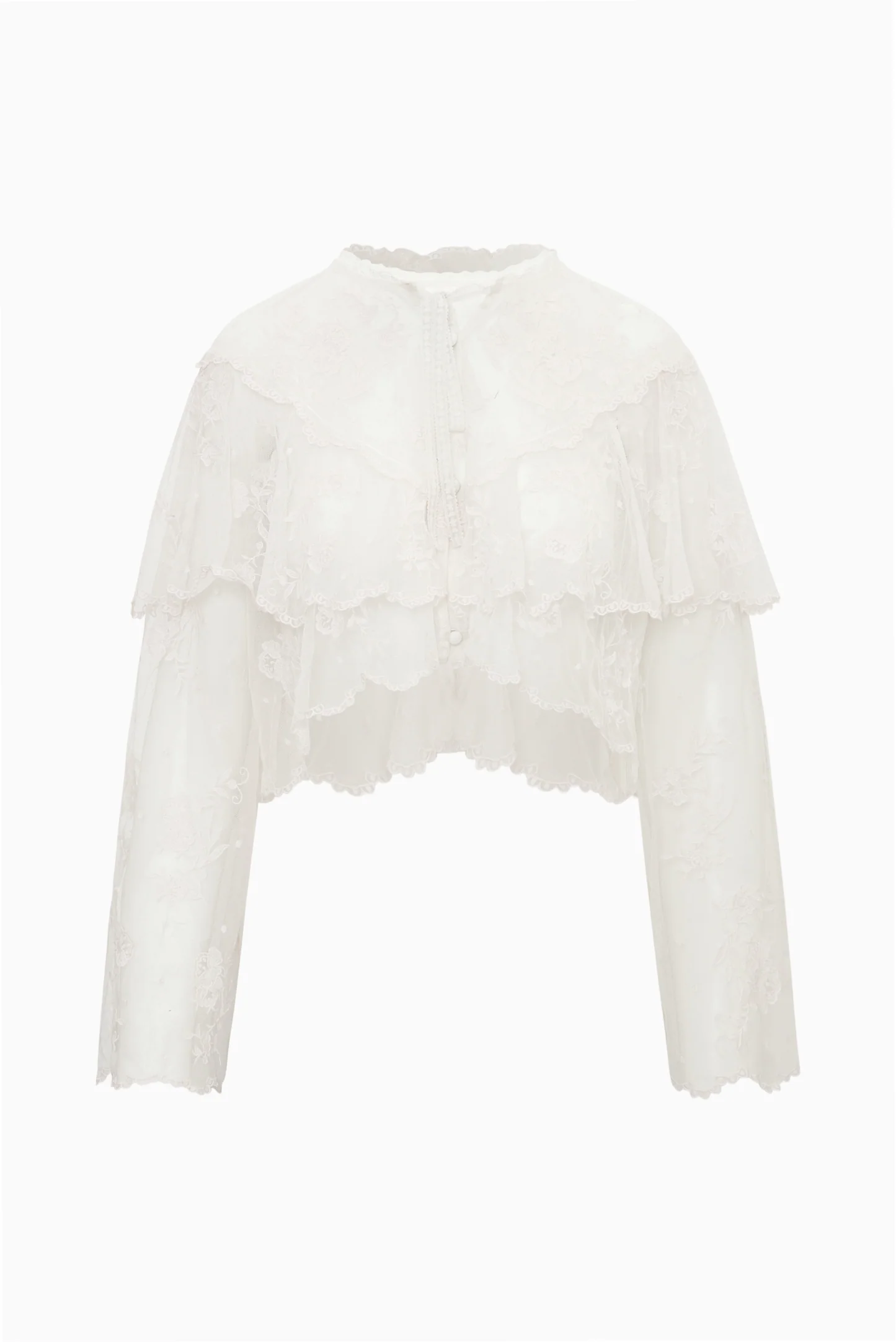 Blusa Tourelle de Encaje Sutil