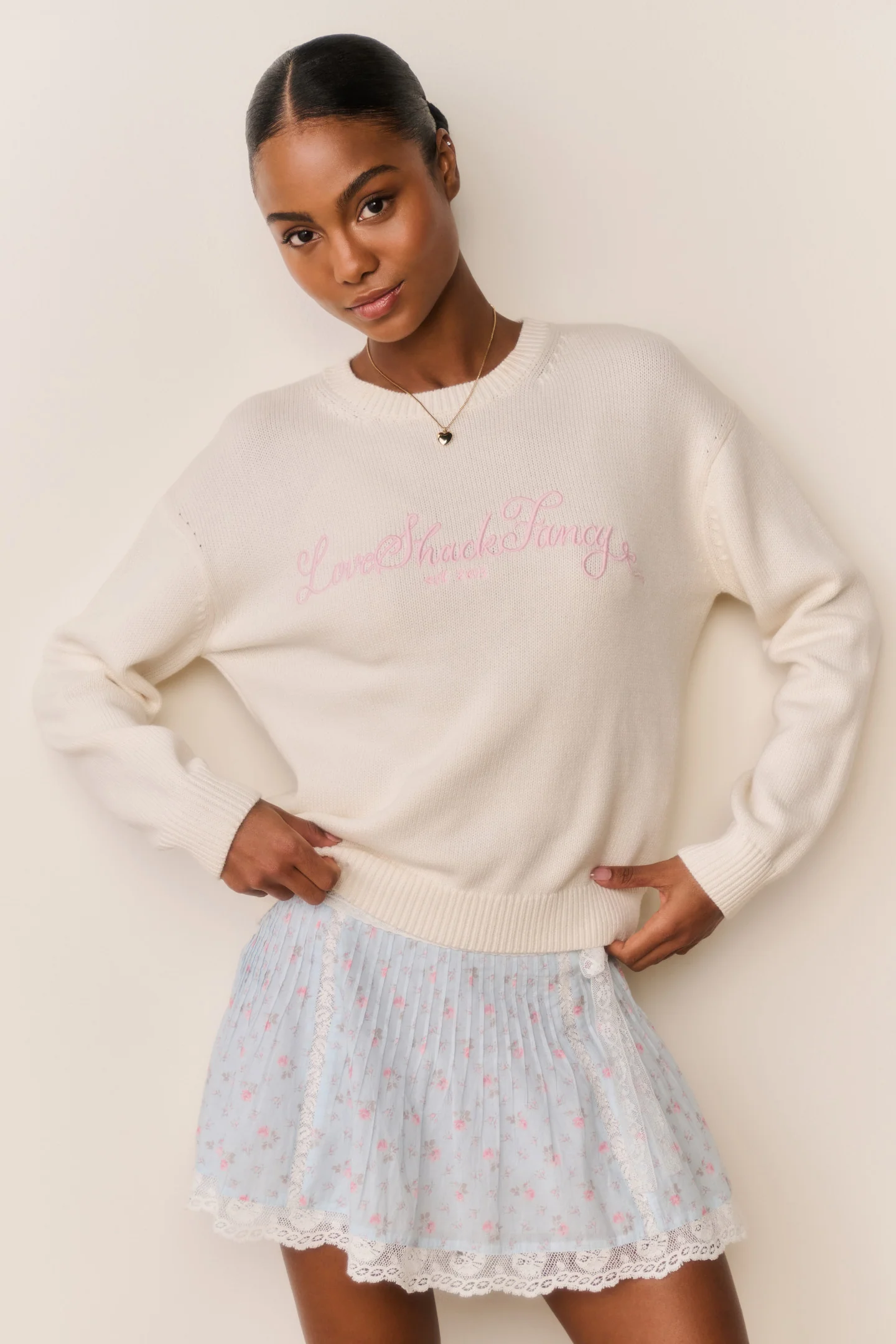 Sudadera de algodón con bordado Selman