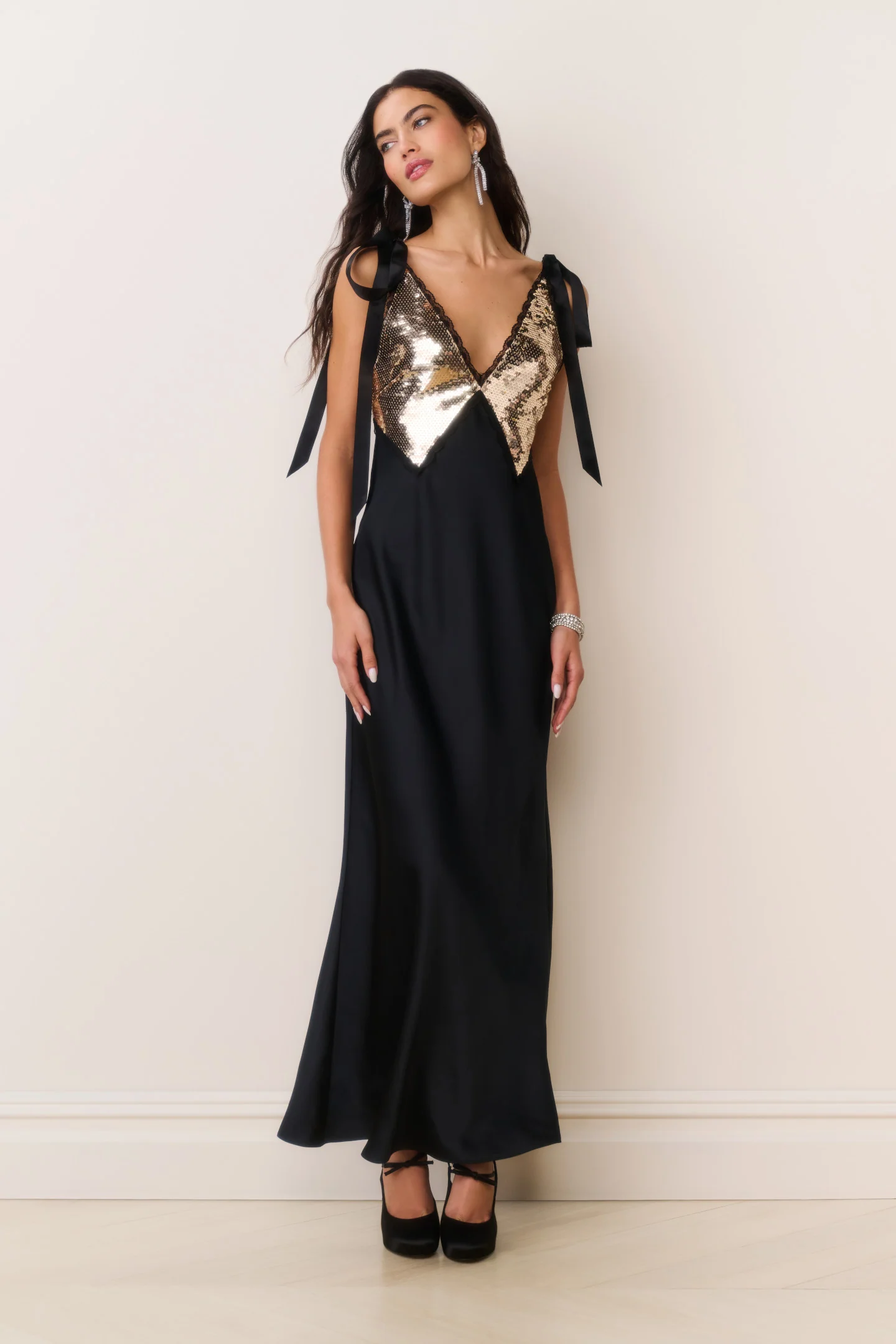 Vestido Maxi de Lentejuelas Talissa