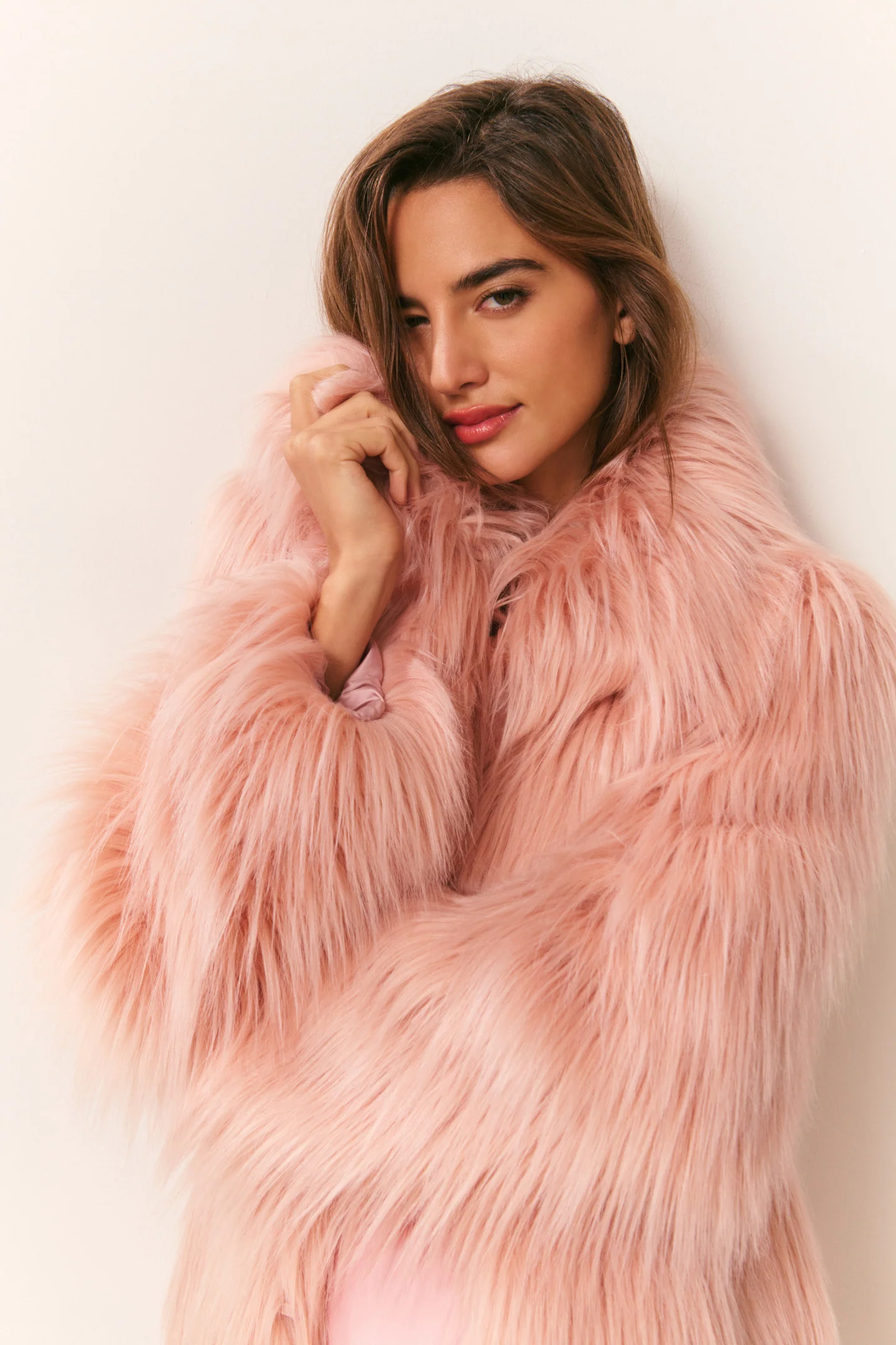 Chaqueta larga de piel sintética Valia