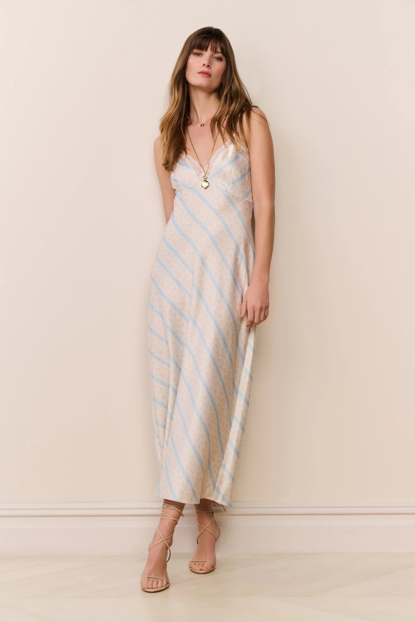Vestido maxi estampado floral Manuela
