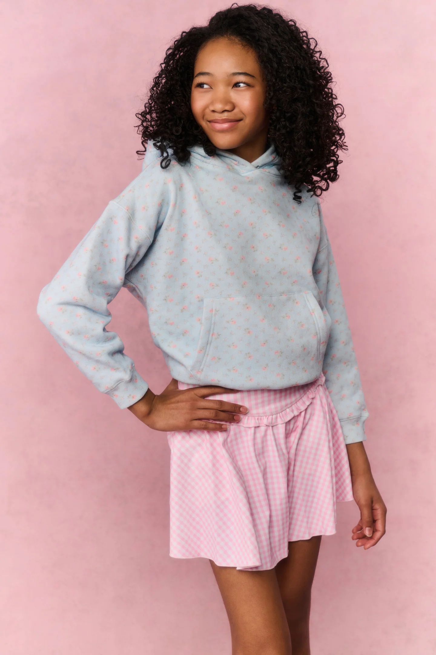 Shorts activos Tween Gingham Shanonly