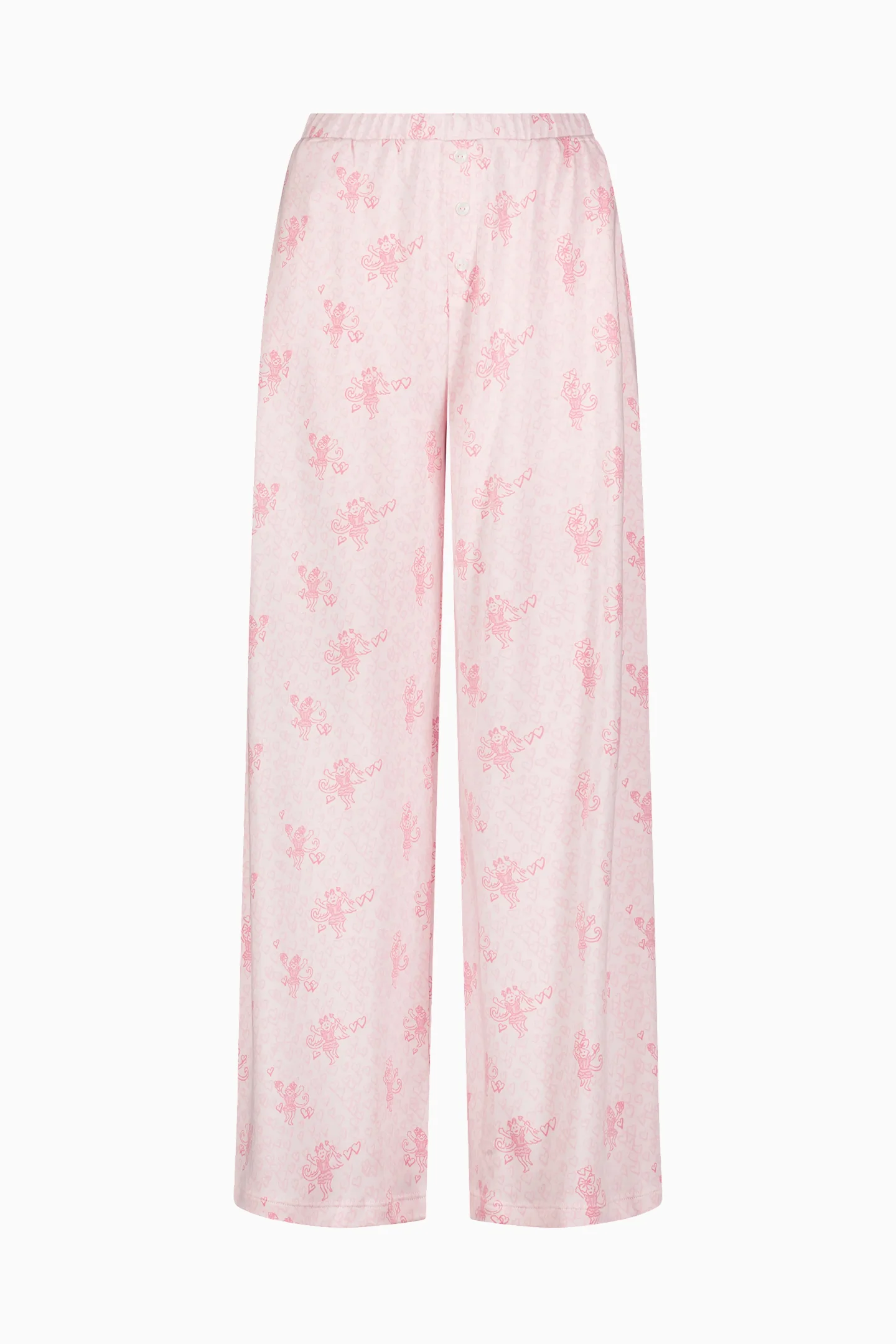 Pantalón Boden con estampado de corazones LoveShackFancy x Roller Rabbit