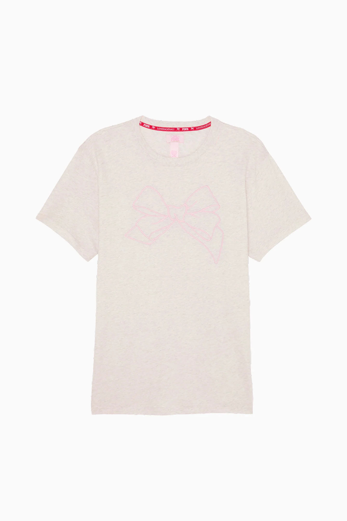 CAMISETA DE ALGODÓN CAMPUS PINK x LoveShackFancy