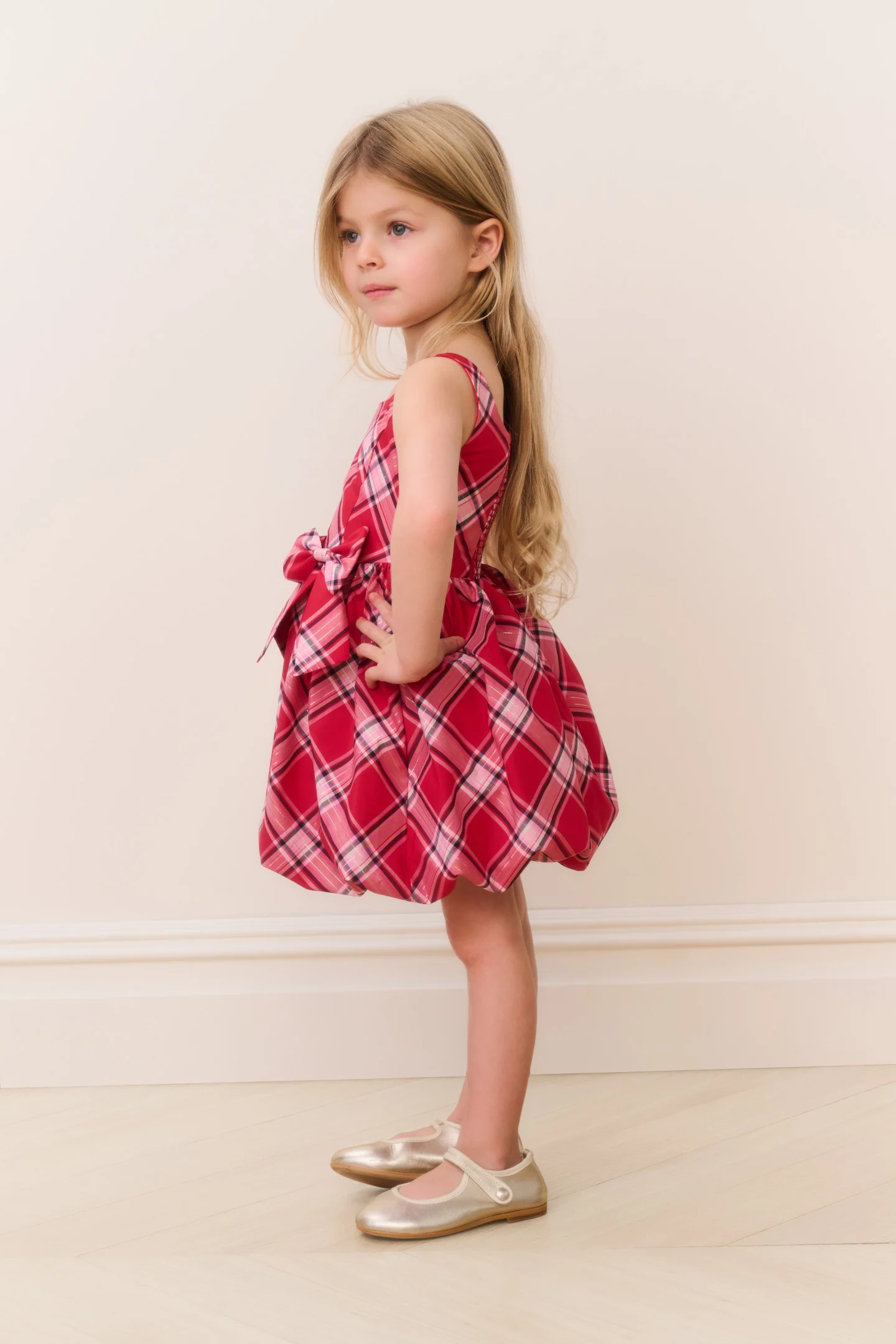 Vestido Mini Tima de Cuadros para Niñas Pequeñas