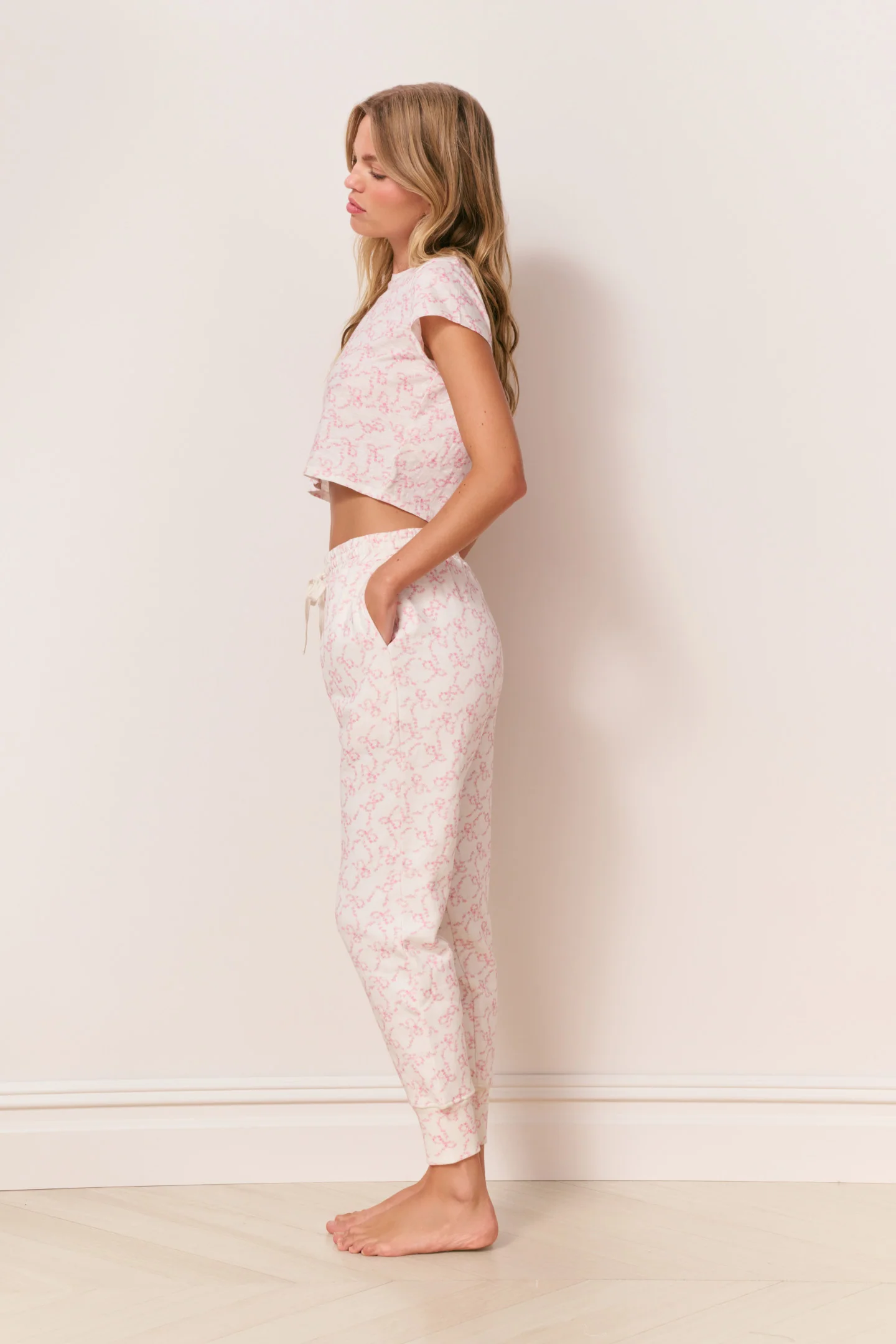 Pantalones de chándal de algodón con estampado floral Lolana