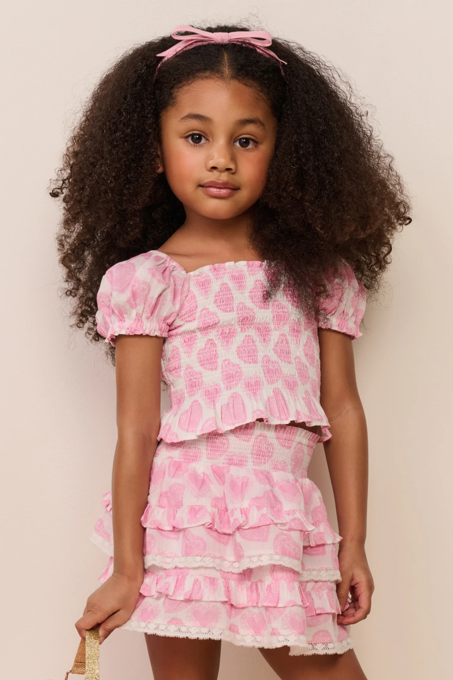 Top con Estampado de Corazón Fabielle para Niñas Pequeñas