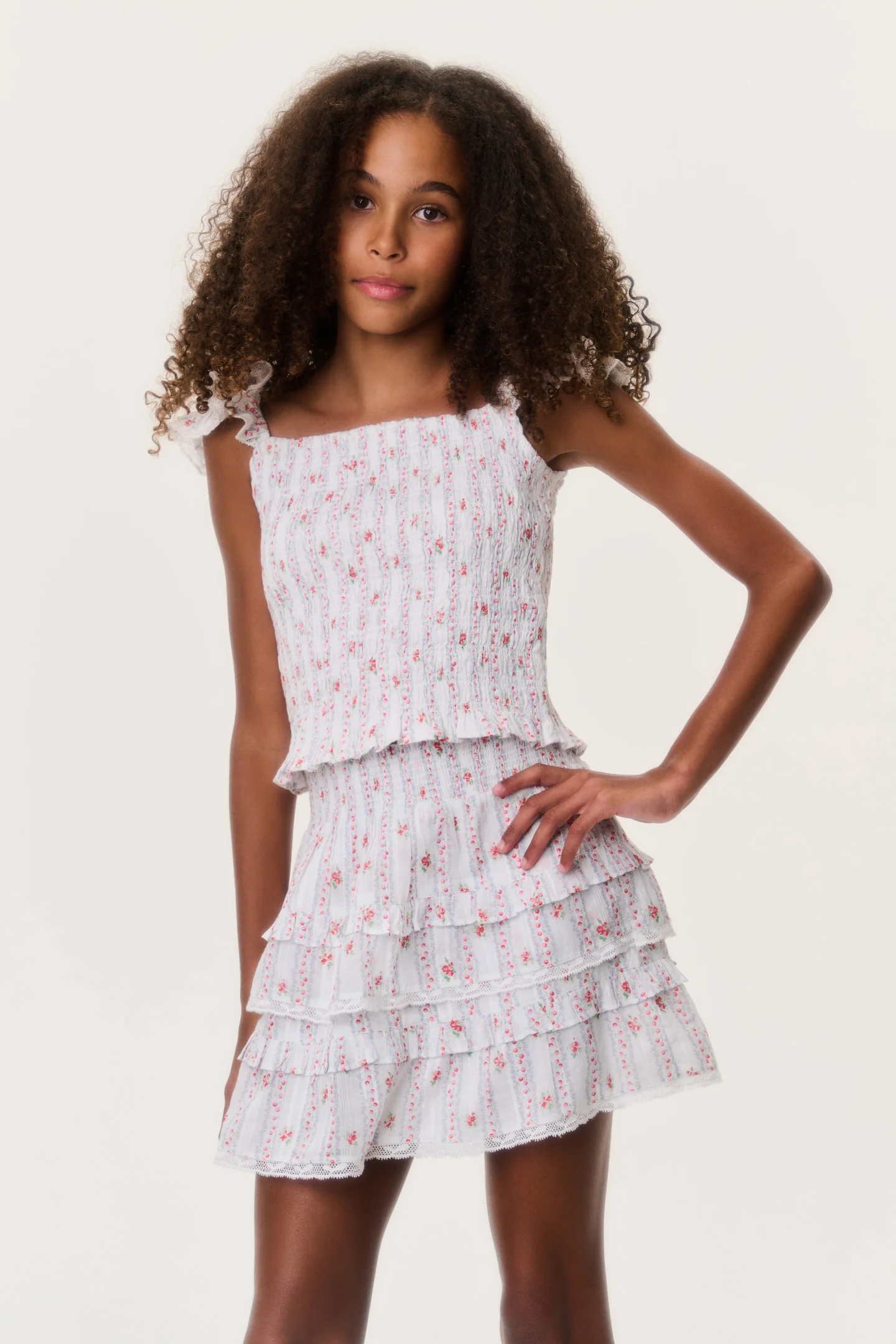 Falda Billie con Estampado de Cereza para Niñas