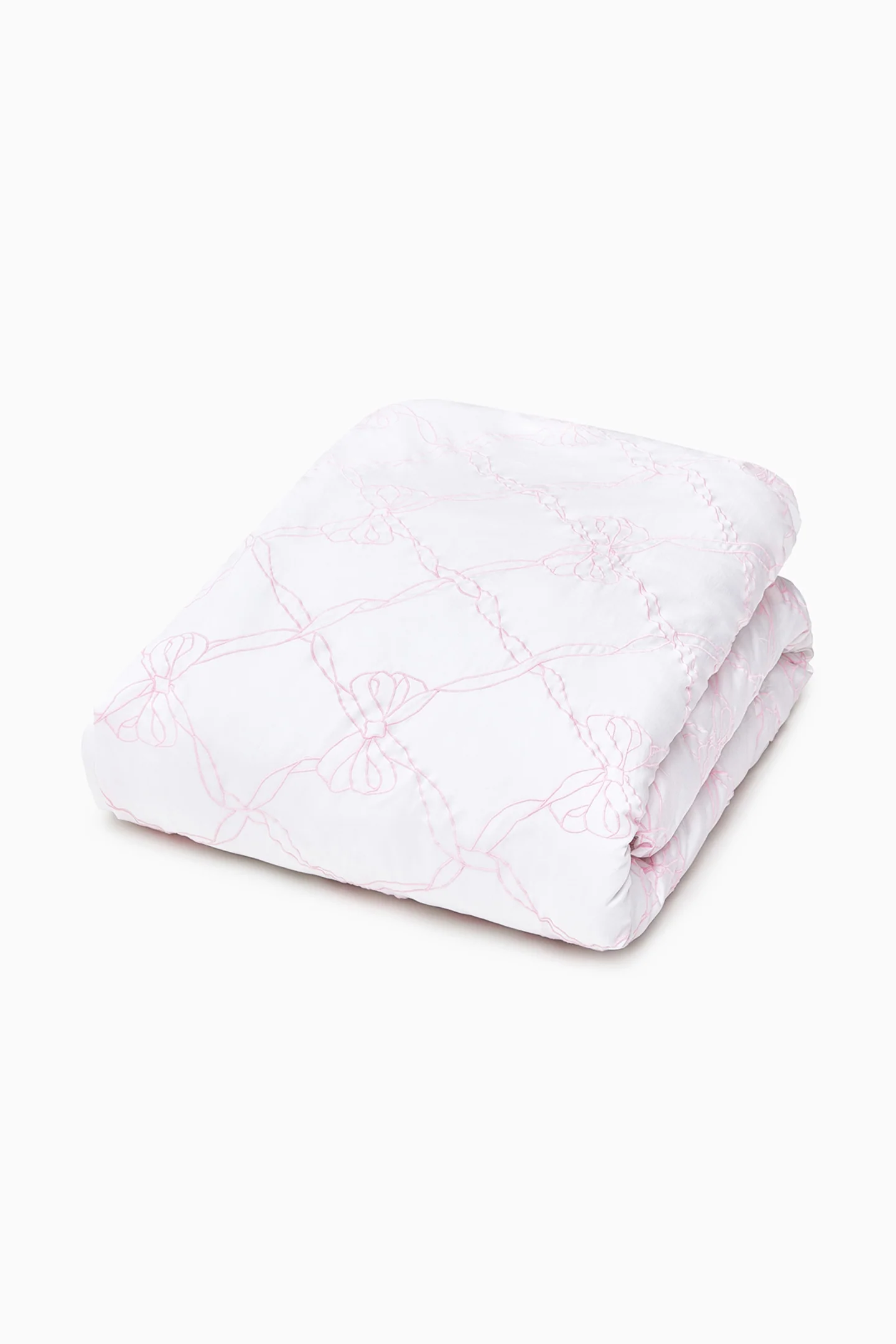 Conjunto de funda nórdica y funda de almohada con lazo de jardín bordado