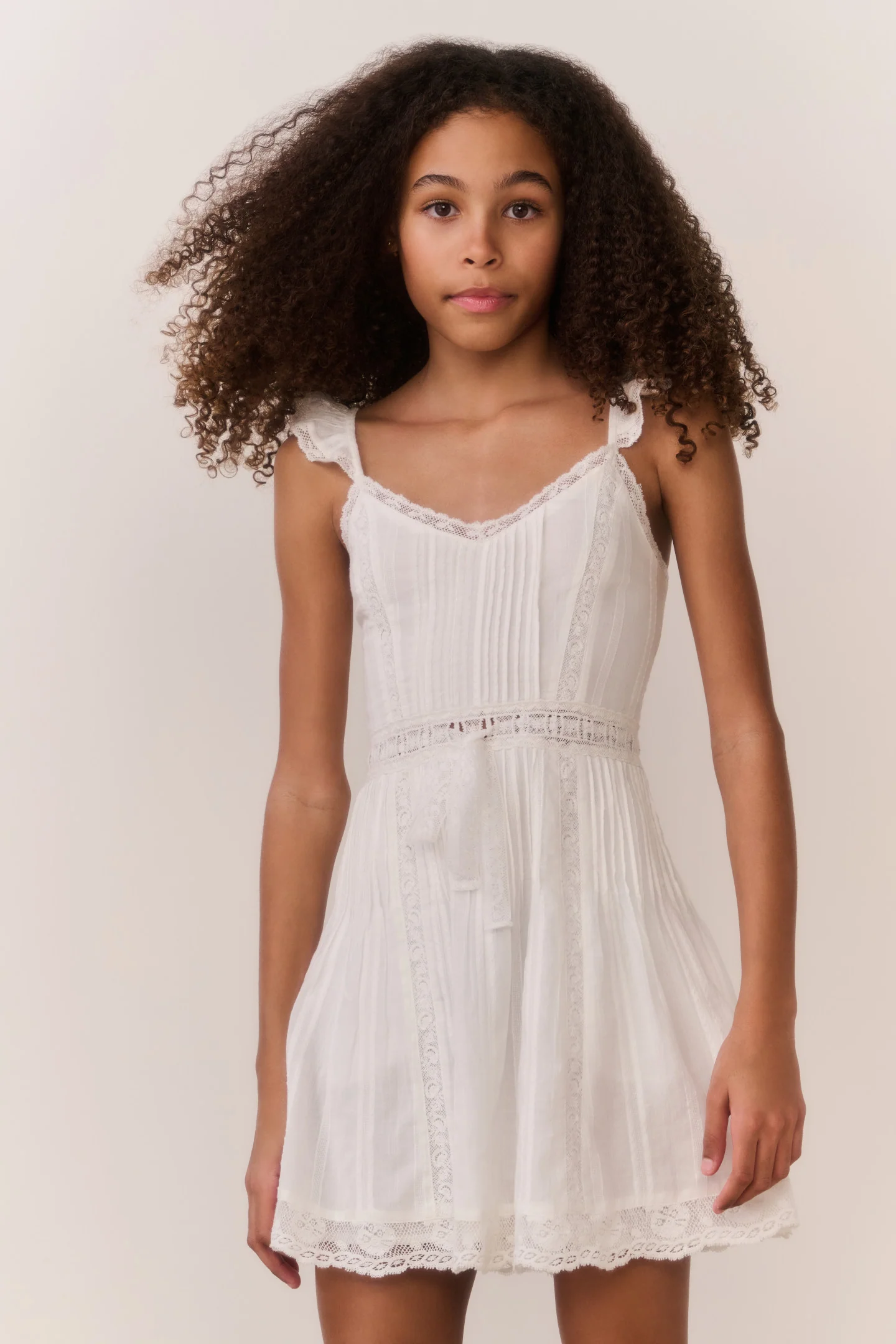 Vestido Mini de Algodón Tween Kobryn