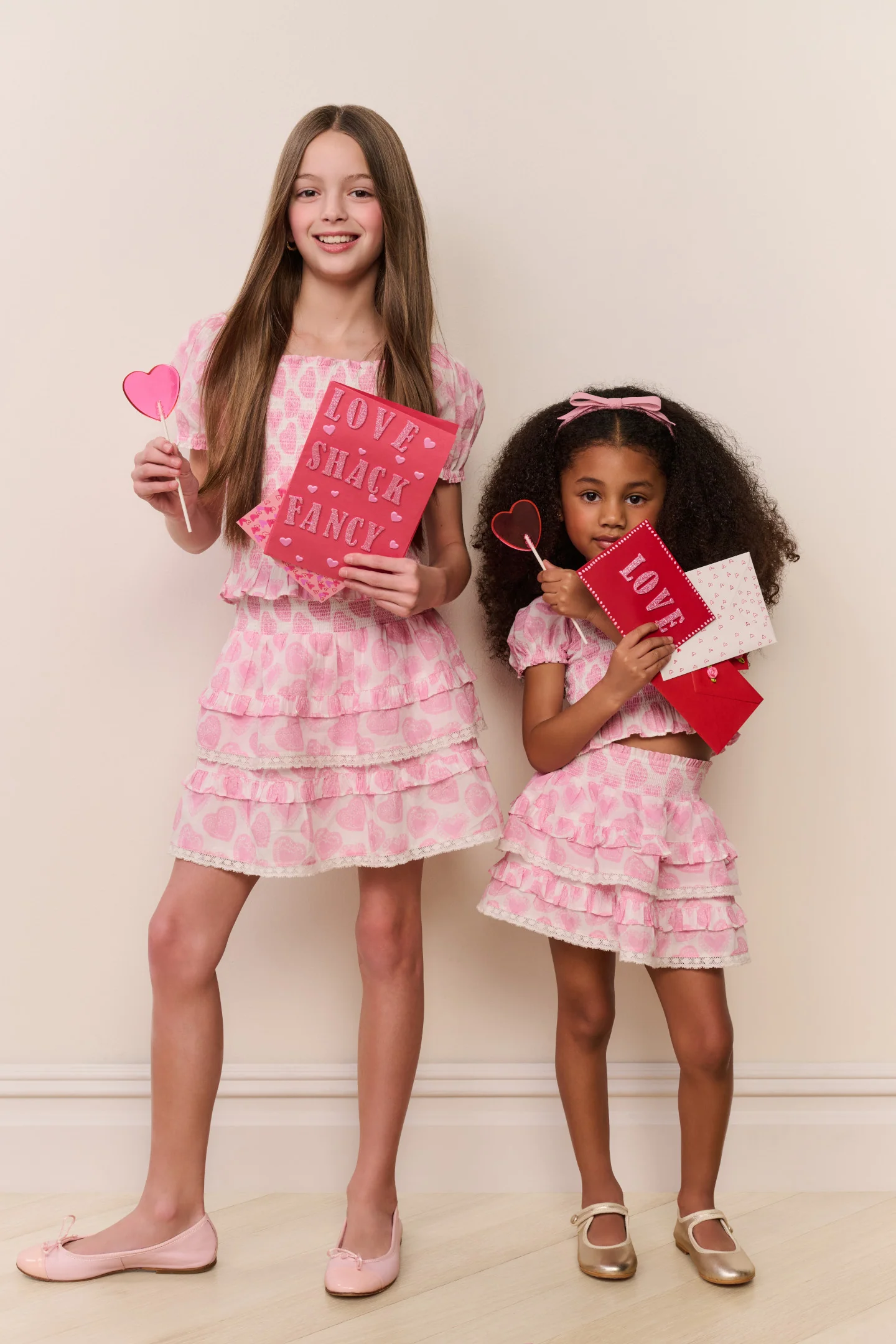 Falda con estampado de corazones Tween Billie